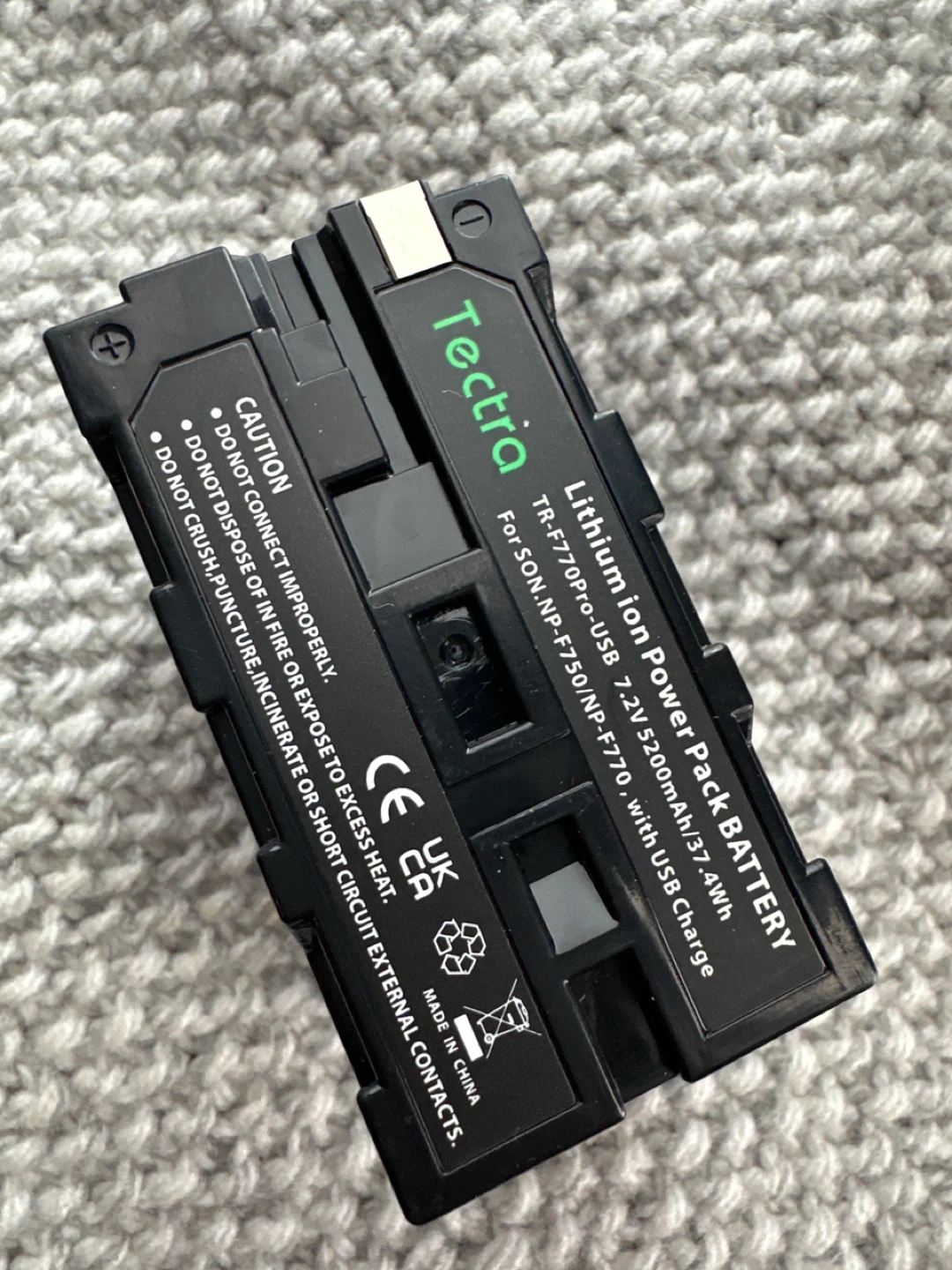 Tectra NP-F770 USB Power Pack Battery