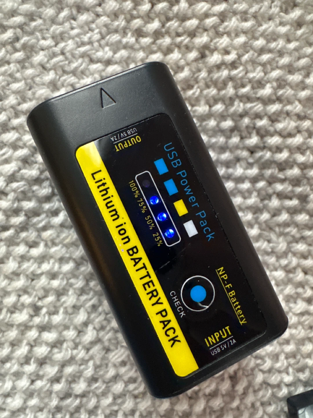 Tectra NP-F770 USB Power Pack Battery - photo 2