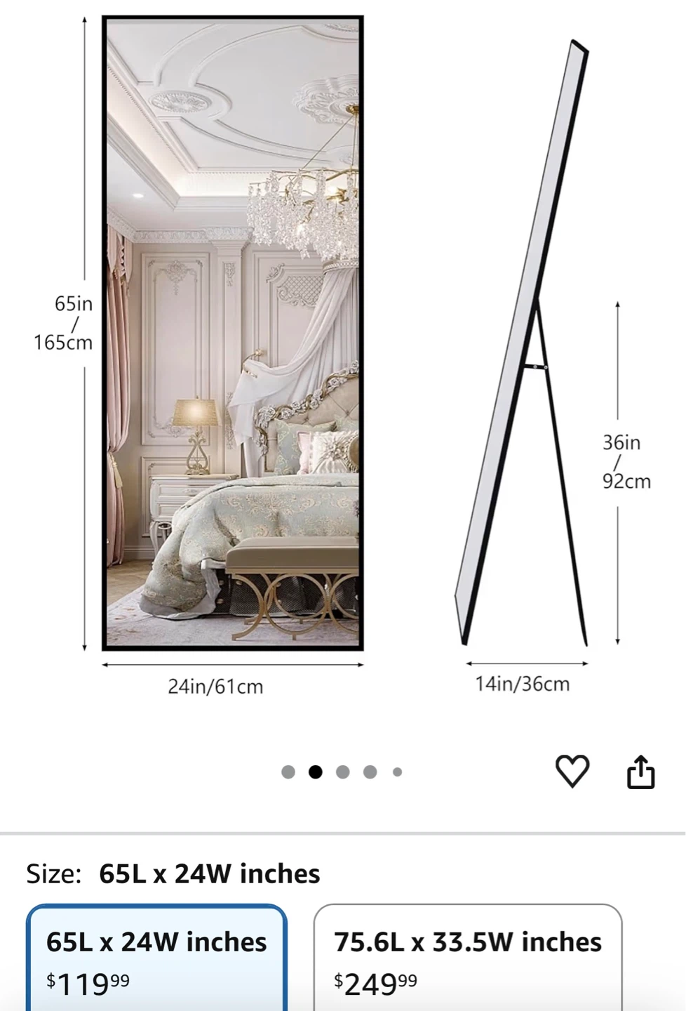 *Move-out sales* Full Length Wide Standing Mirror - photo 2