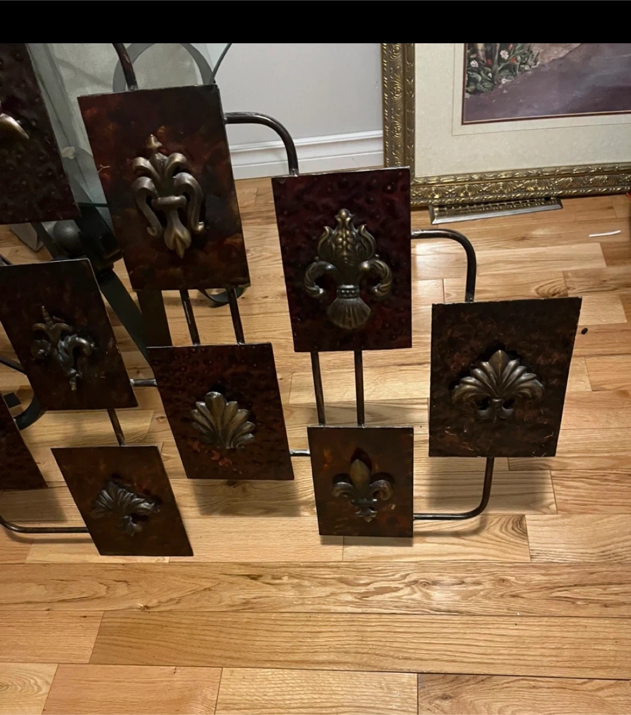Fleur de lis Metal Wall Art 51X30 inches - photo 2