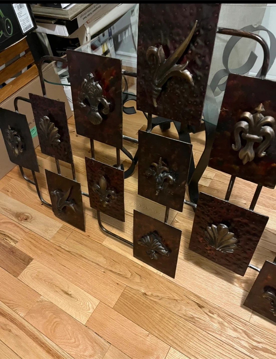 Fleur de lis Metal Wall Art 51X30 inches - photo 4
