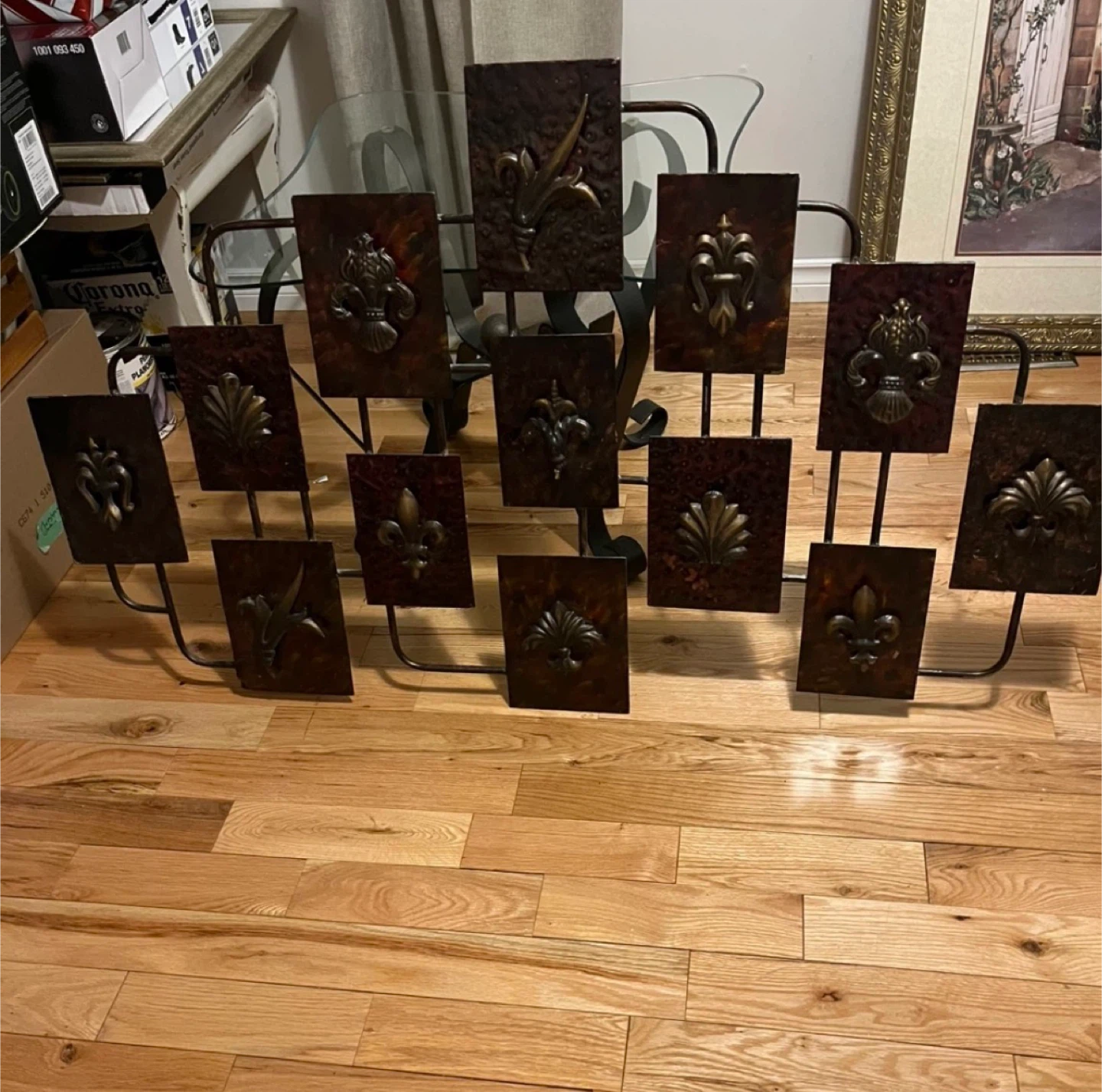Fleur de lis Metal Wall Art 51X30 inches