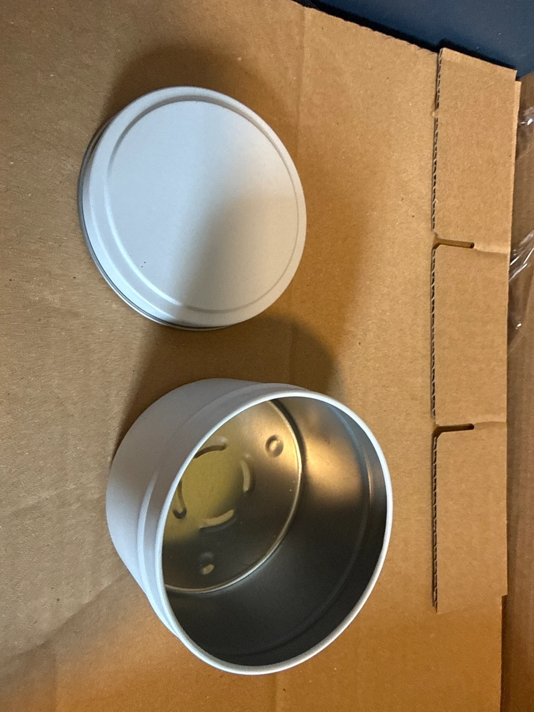 Matte White 8 oz Metal Candle Vessels - Pack of 24 - photo 3