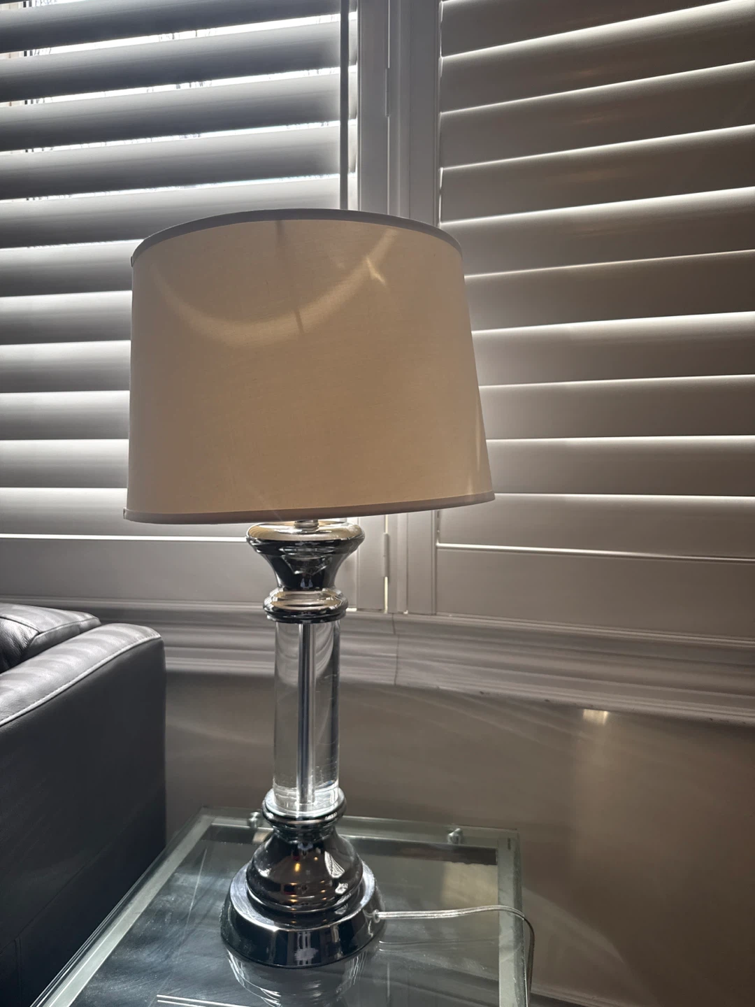 Table Lamp with Clear Acrylic Base