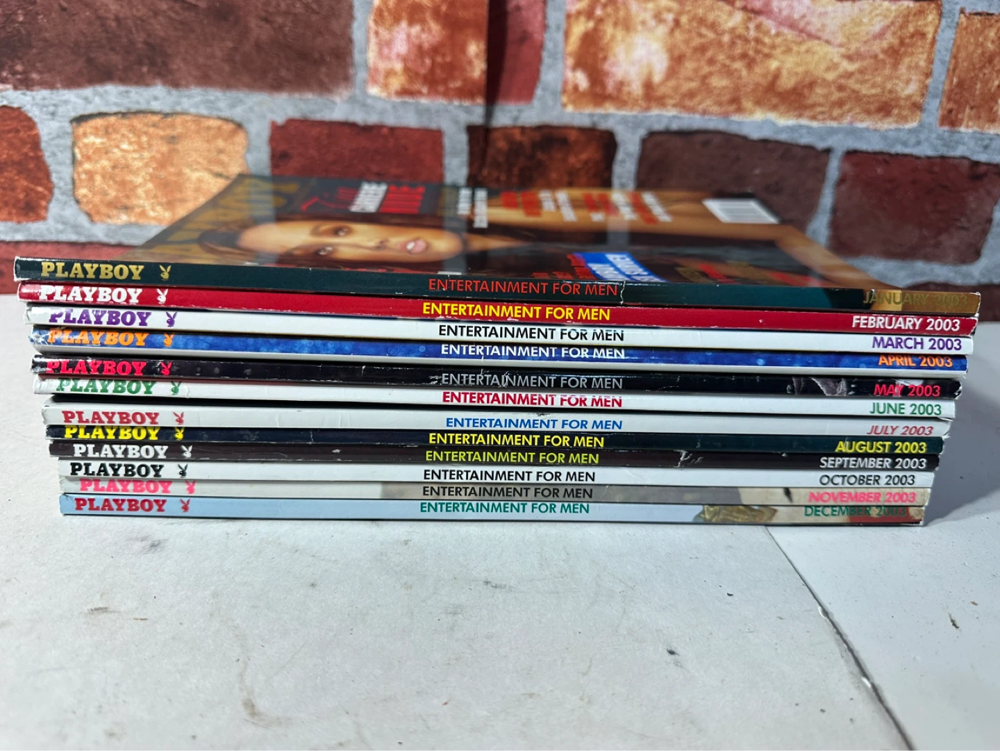 Playboy Magazines Lot - January to December 2003