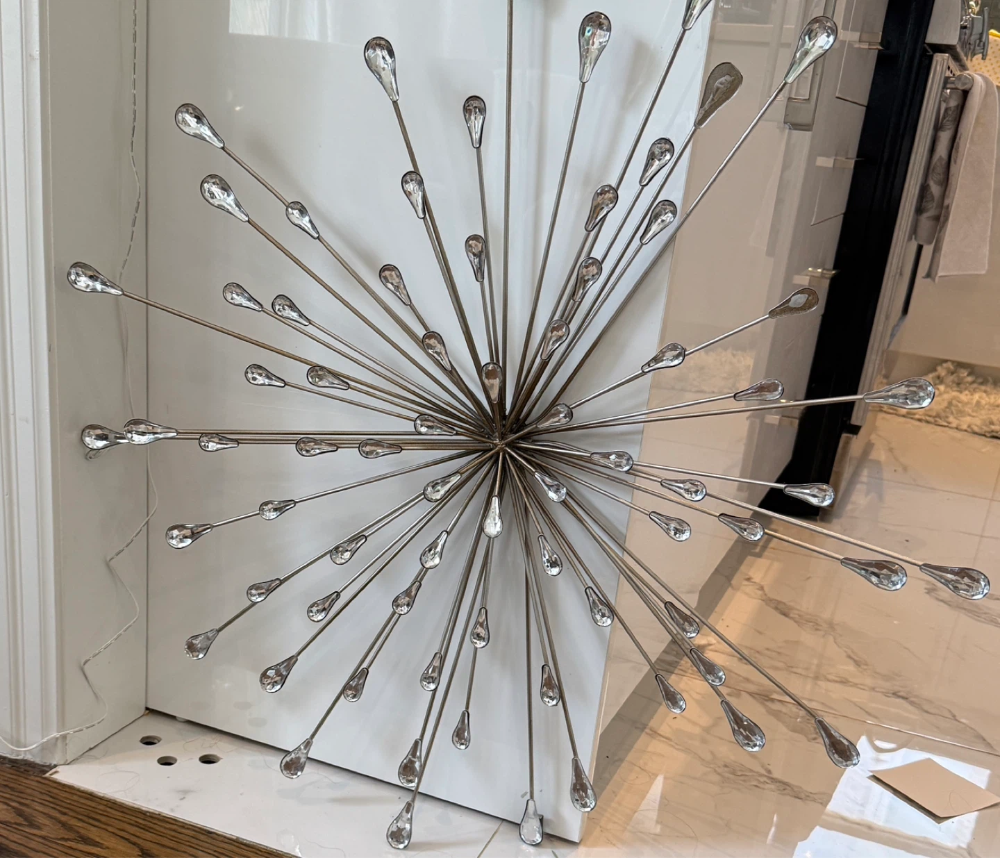 Starburst Wall Art with Crystal Accents