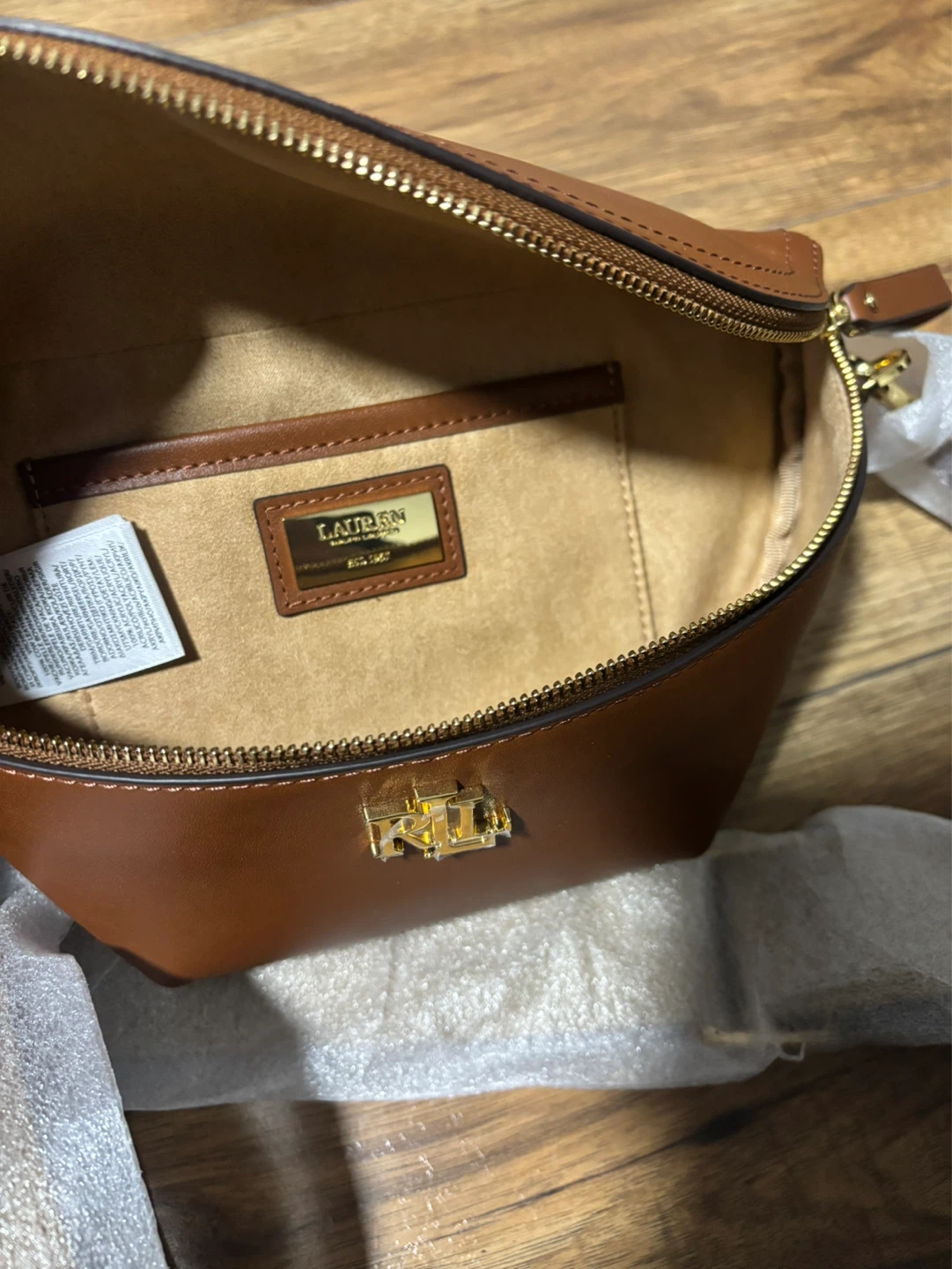 Lauren Ralph Lauren Brown Leather Belt Bag - photo 2