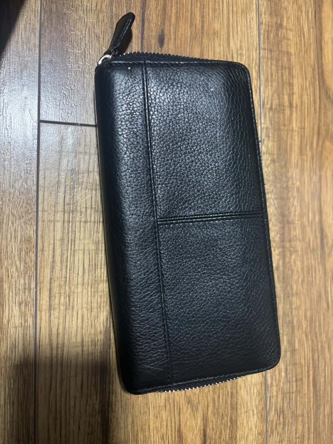 Black coach Leather Zip Around Wallet - photo 3
