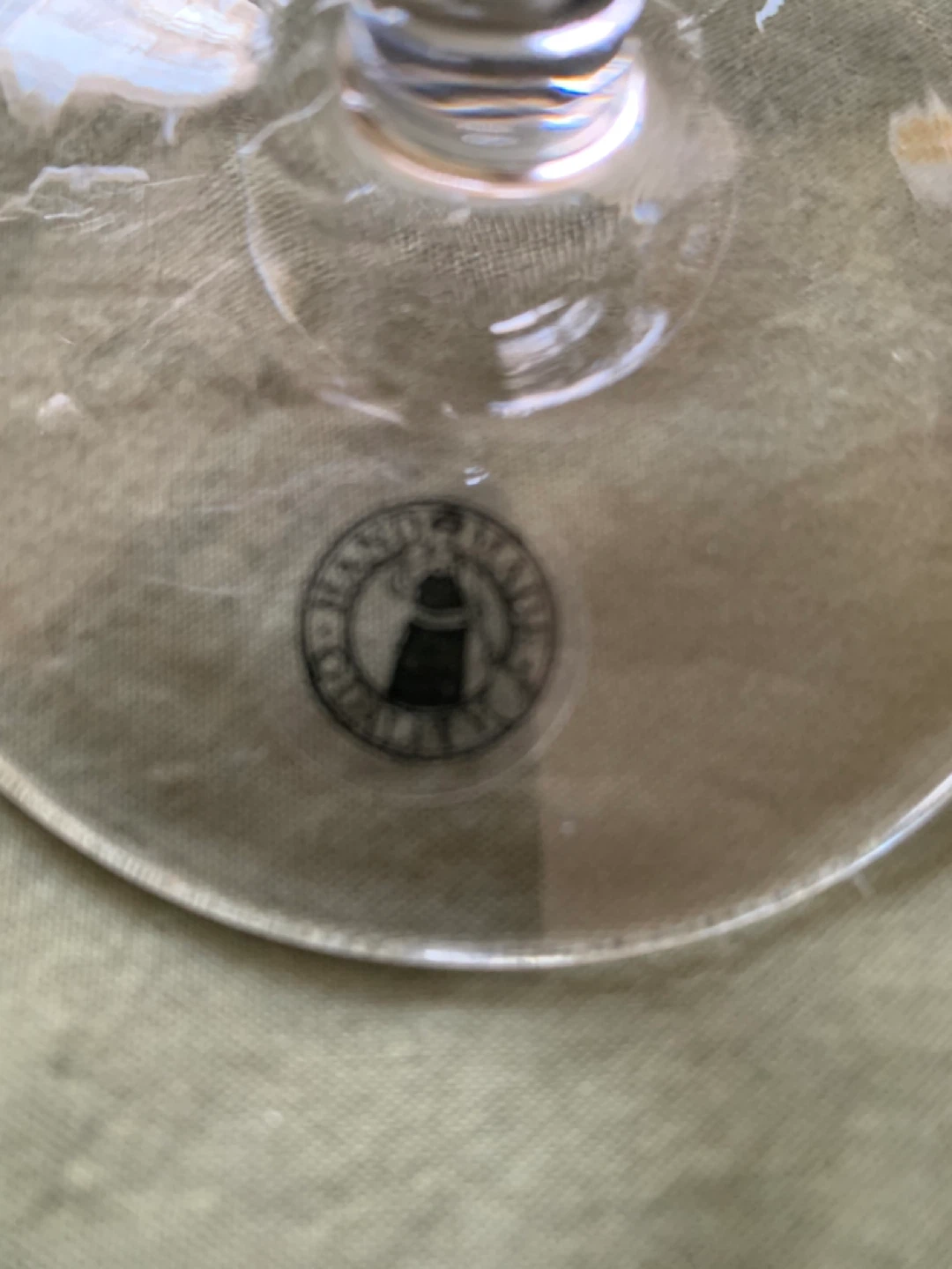 Set of 6 Etched Martini Glasses - photo 3