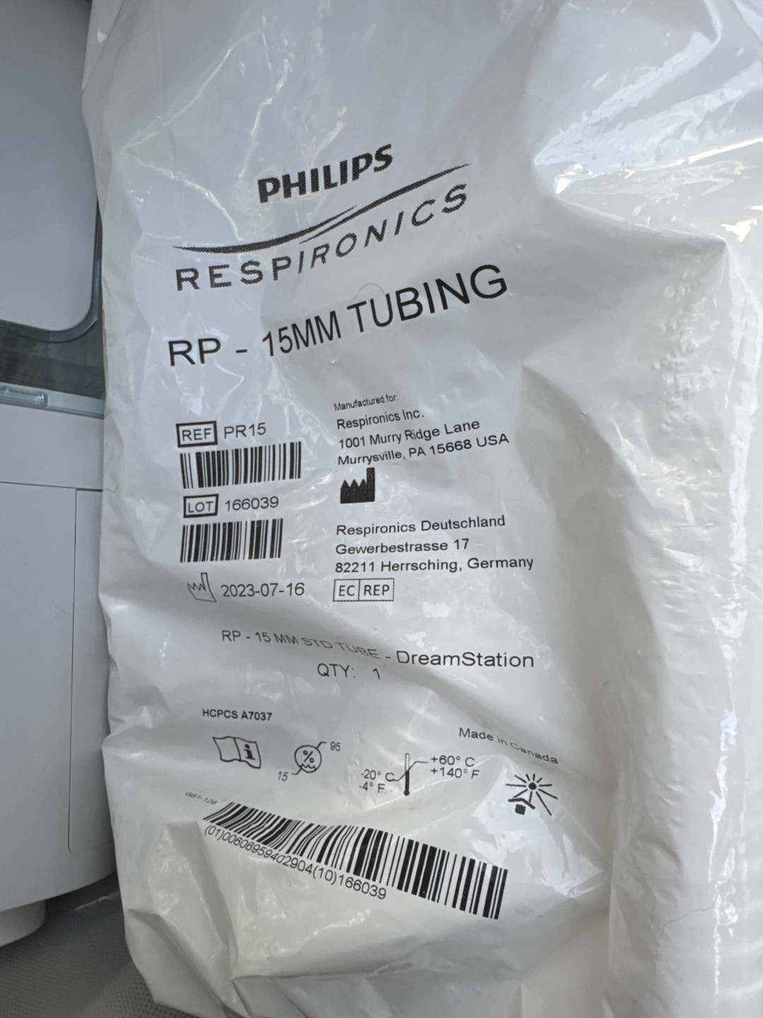 Philips Respironics CPAP Machine with 15mm Tubing - photo 2