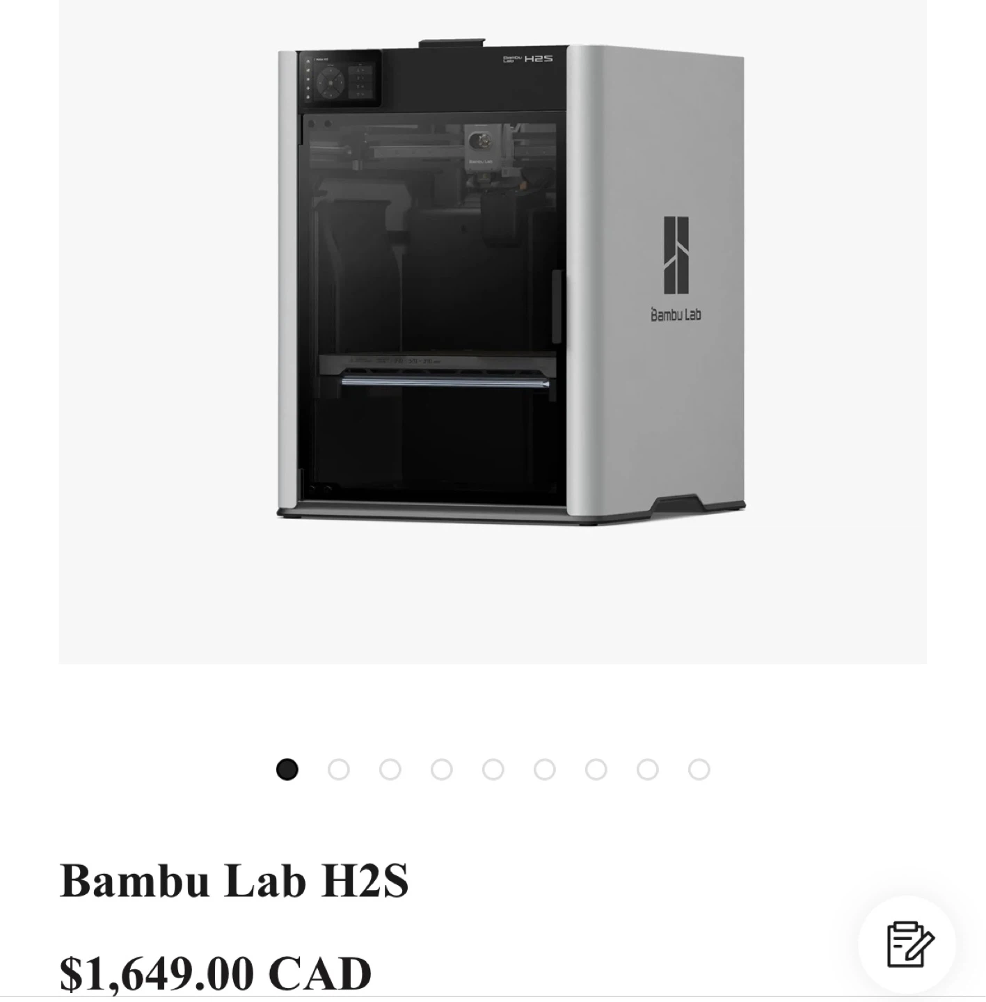 Bambu Lab H2S 3D Printer