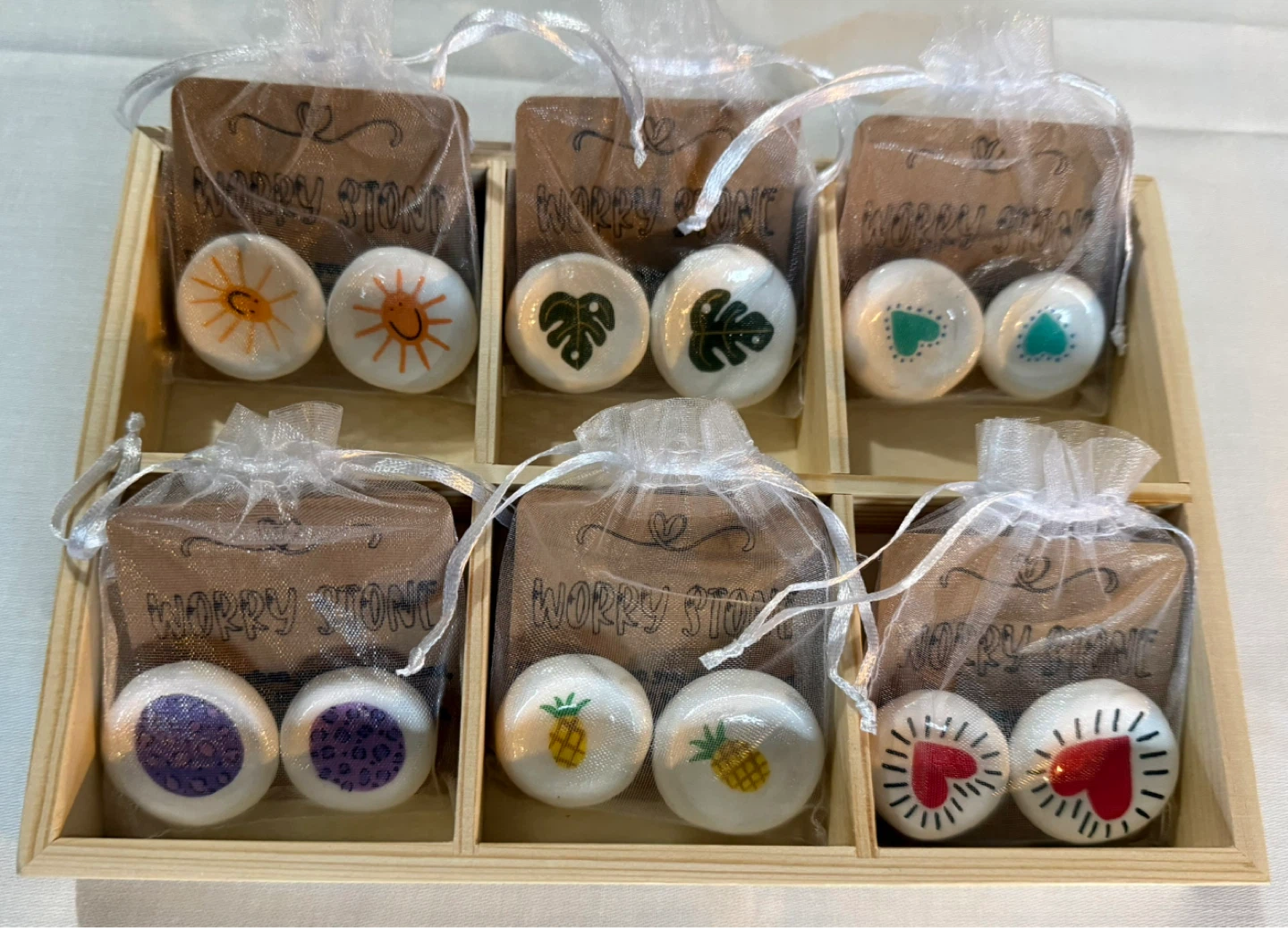 Hand-painted Worry Stones (Set of 2) - photo 4