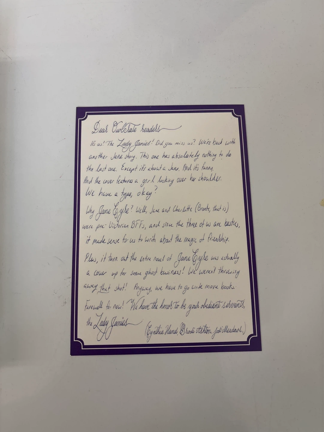My Plain Jane Signed First Edition Book - photo 3