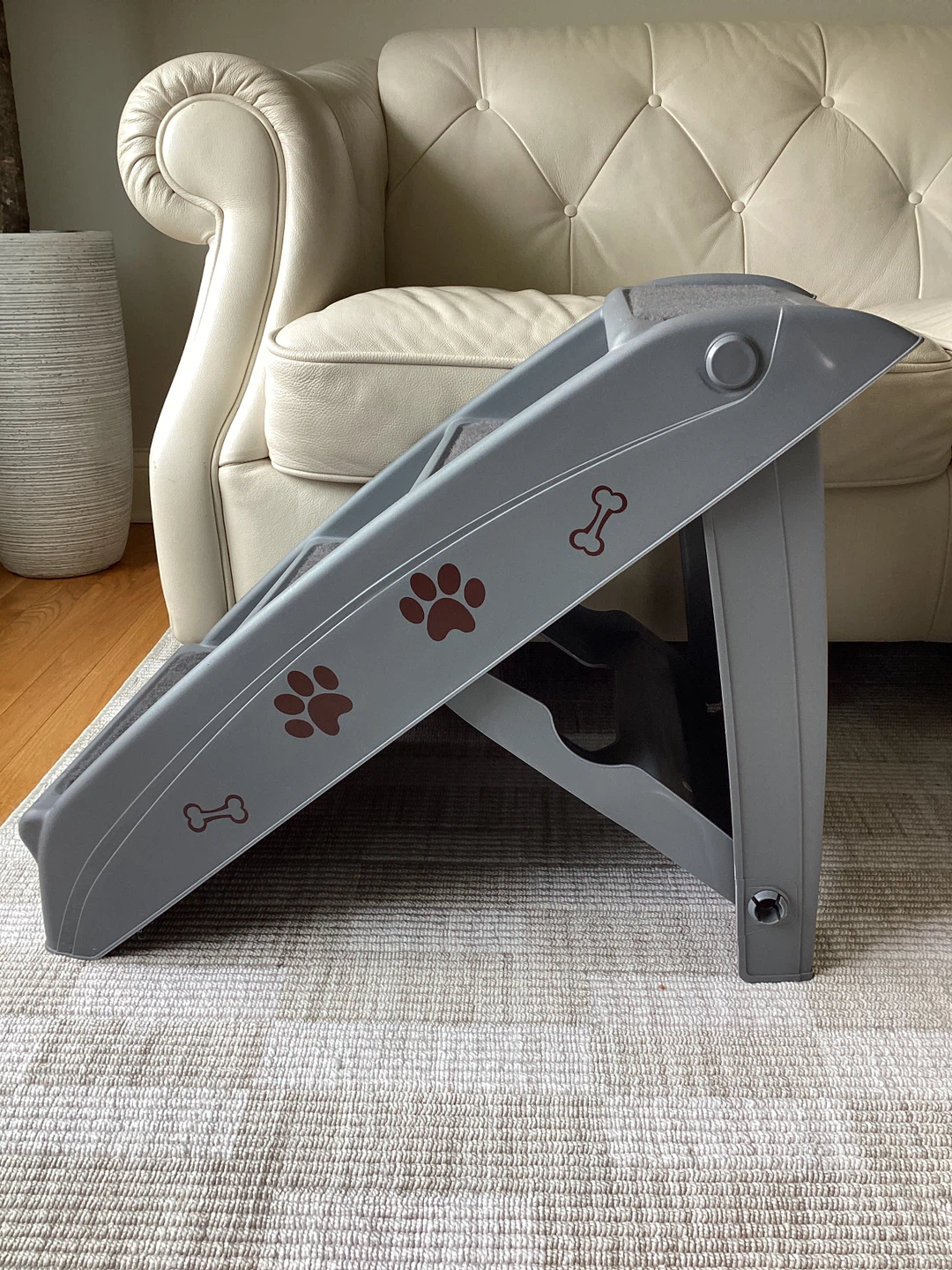 Grey 4-Step Pet Stairs - photo 3