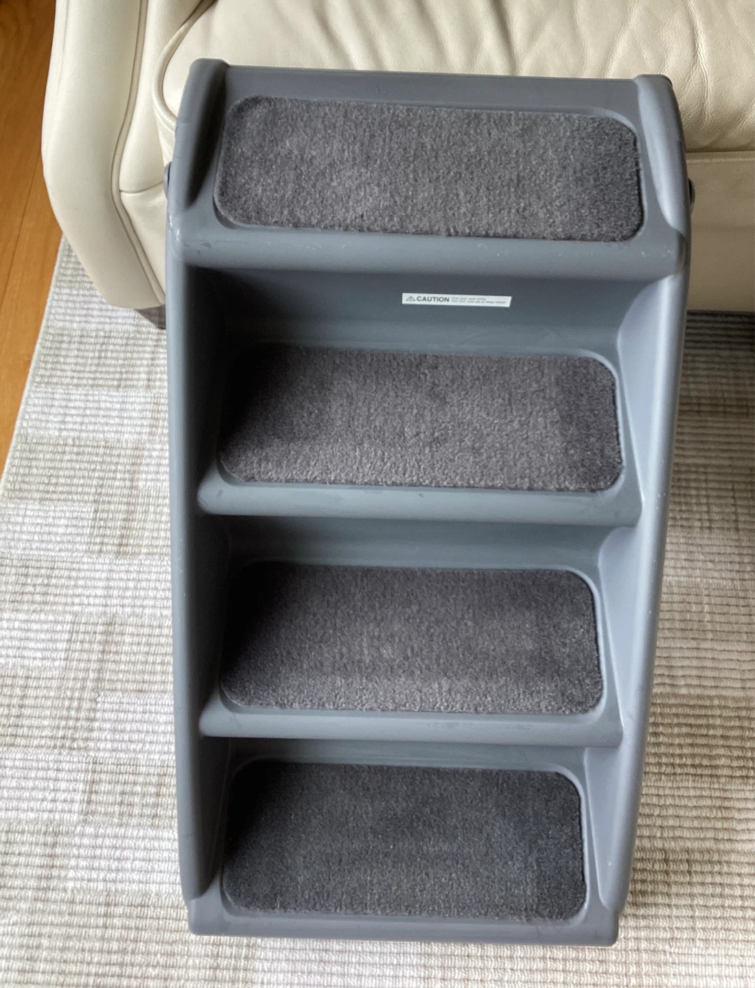 Grey 4-Step Pet Stairs - photo 2