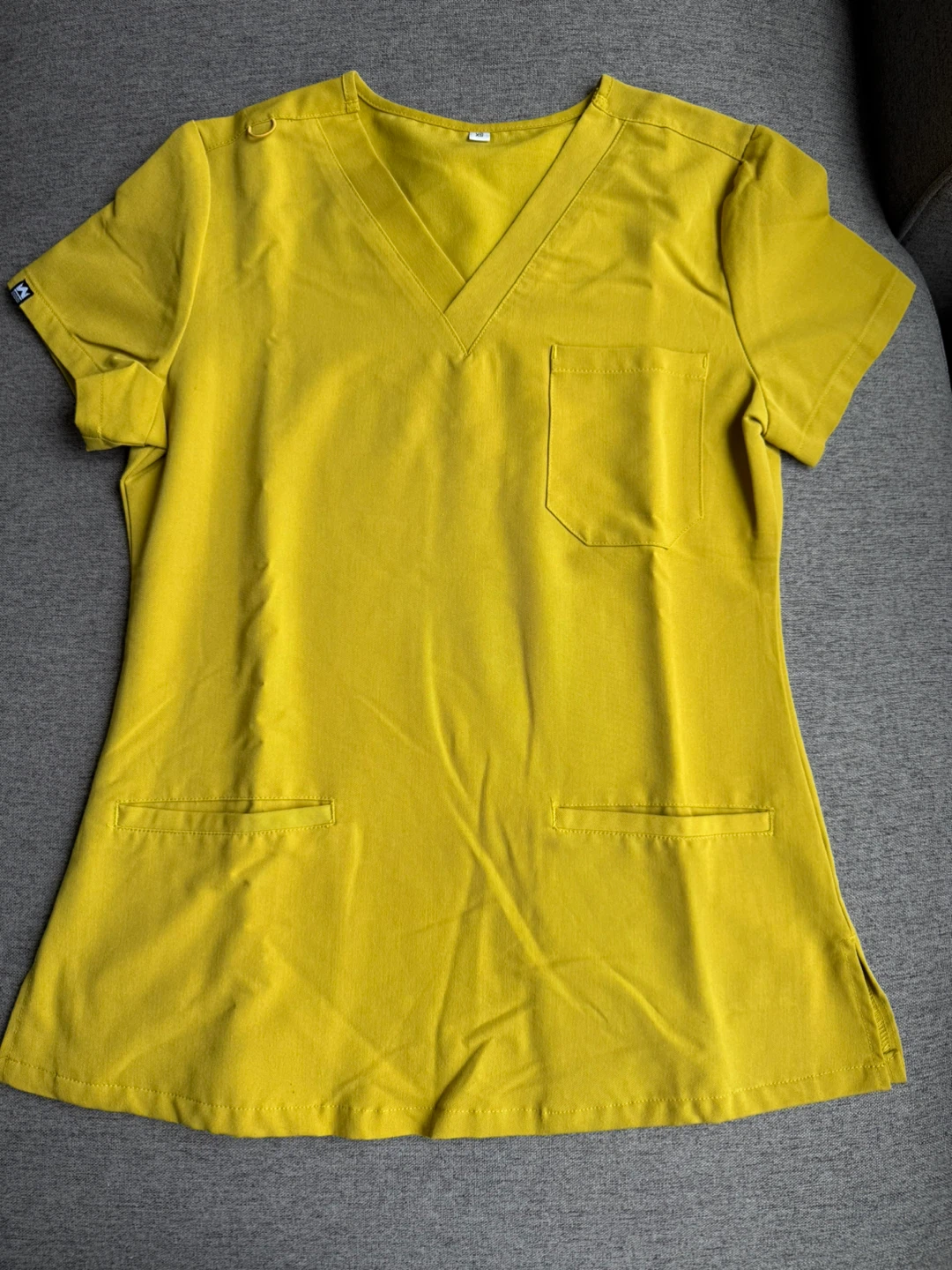 Mustard Scrub Top and Pants Set - Size XS