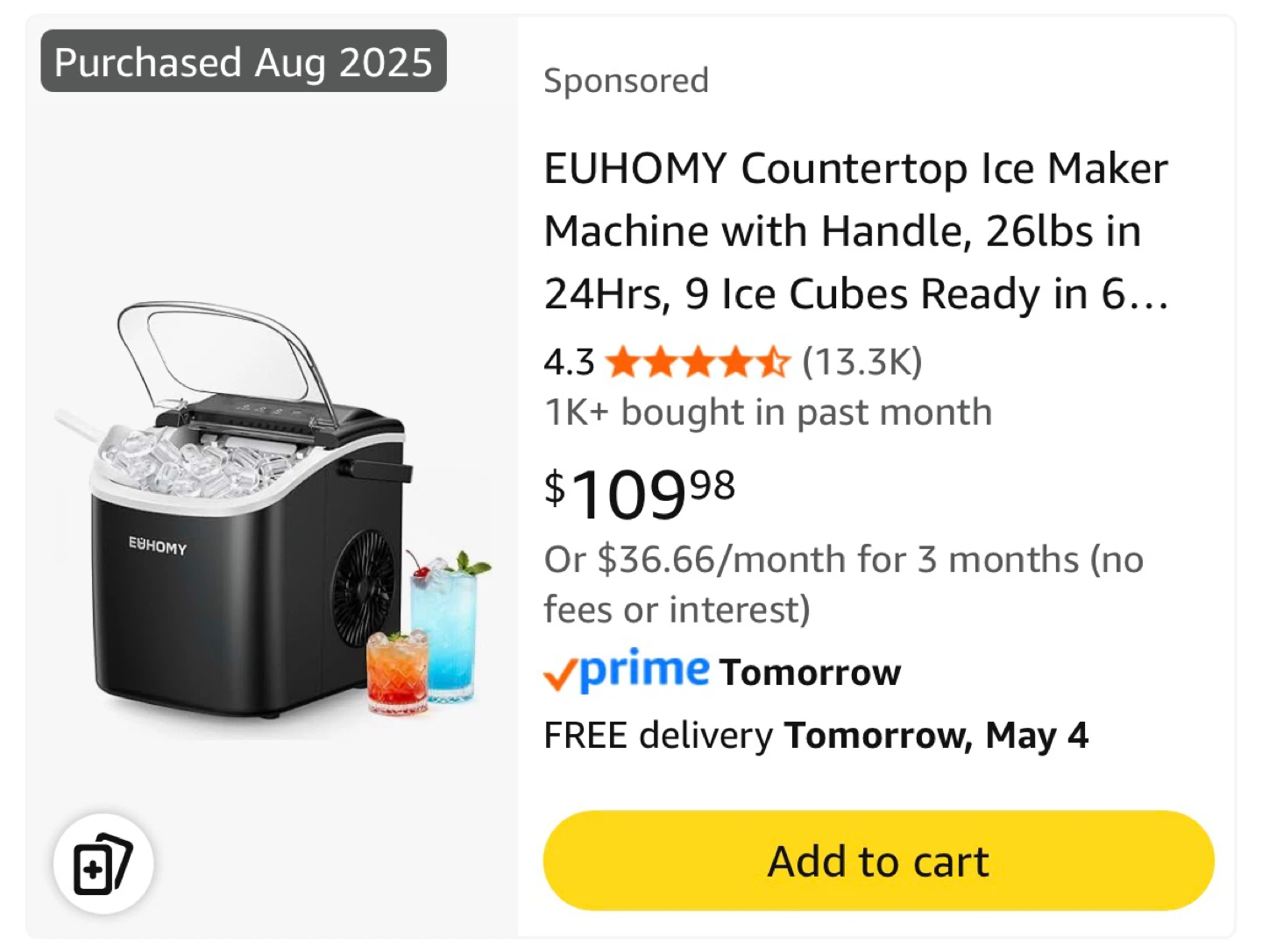 EUHOMY Ice Maker - photo 3