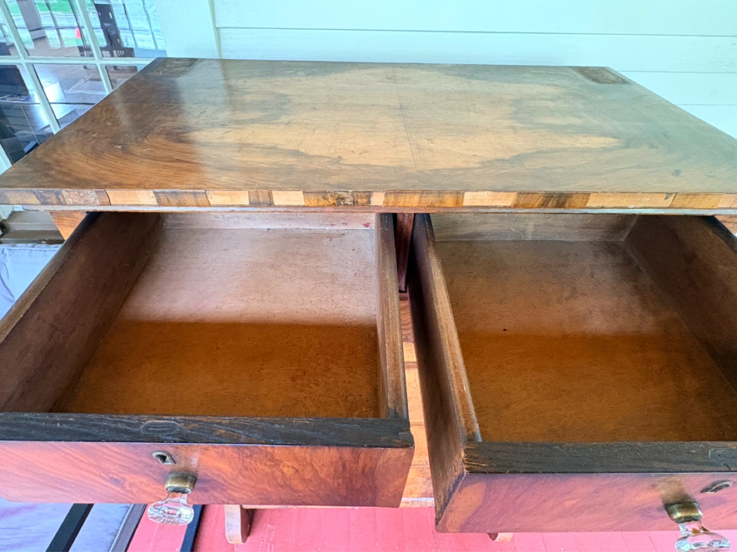 Antique Wooden Dresser with Mirror - photo 3