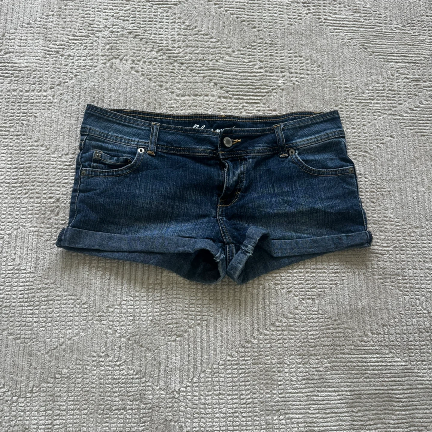 Y2K Garage Low rise Women's Blue Denim Shorts