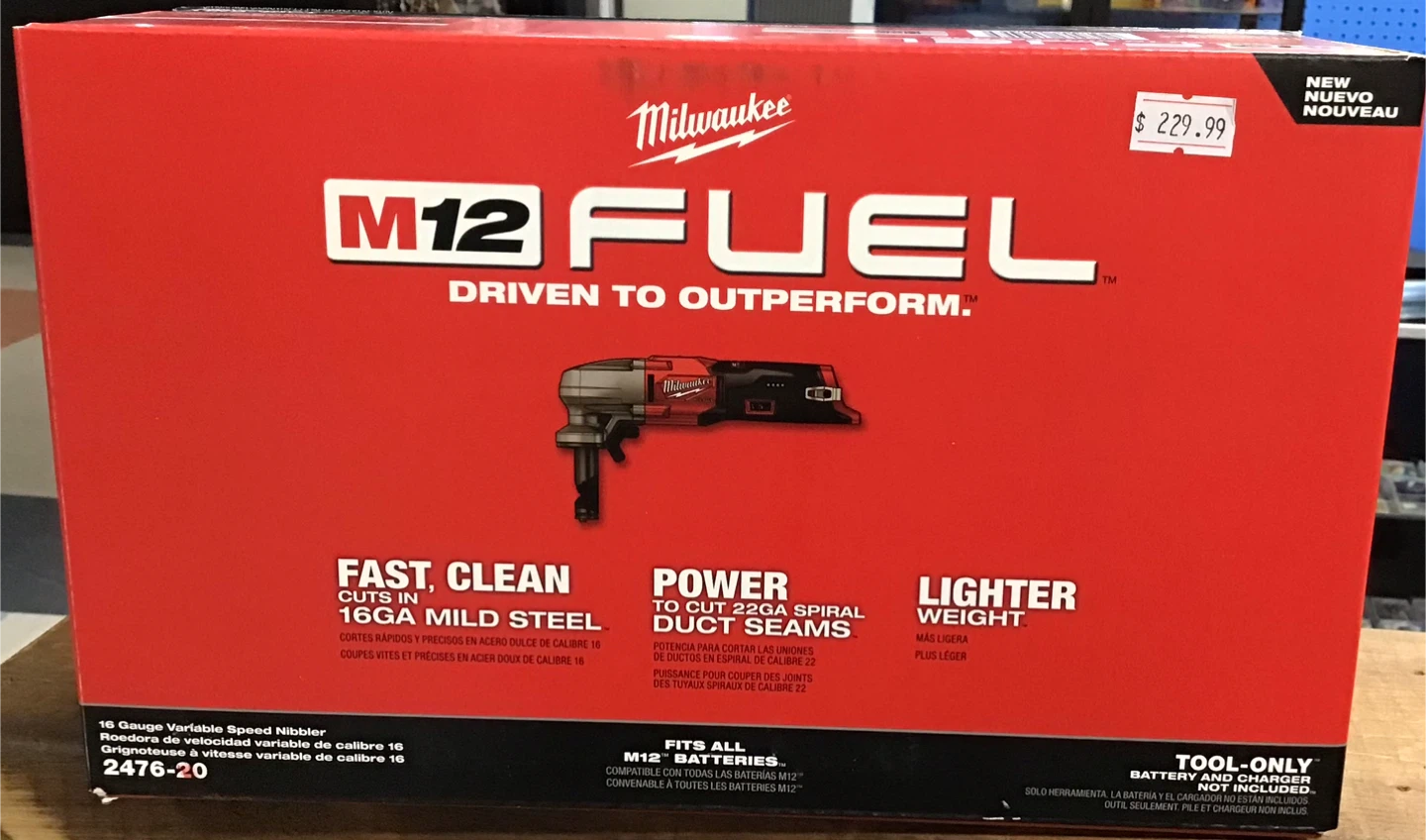 Milwaukee M12 FUEL 16 Gauge Variable Speed Nibbler (Tool-Only)