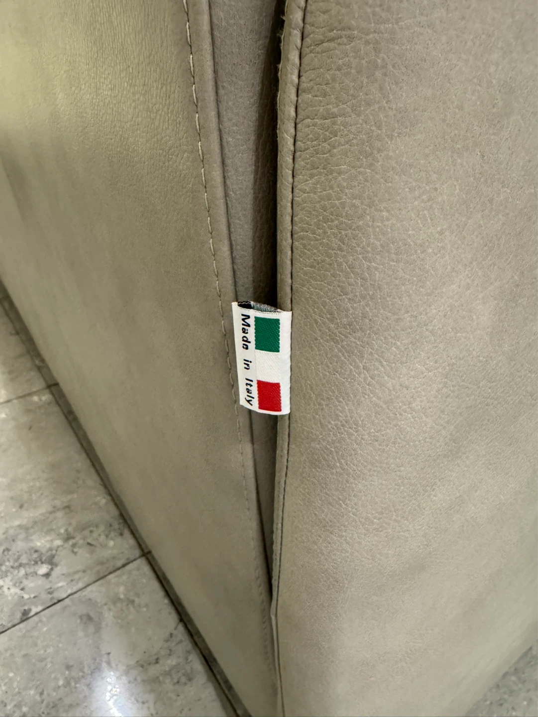 Sofa Bed | Grey Leather | Made in Italy - photo 3