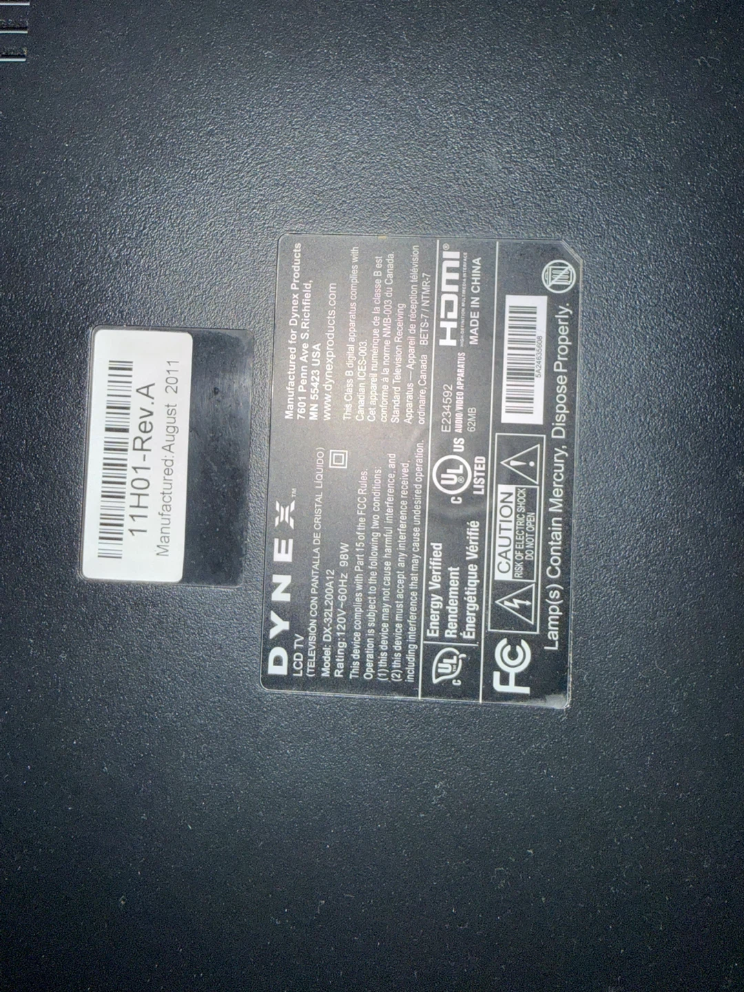 Dynex 32" LCD TV - photo 5