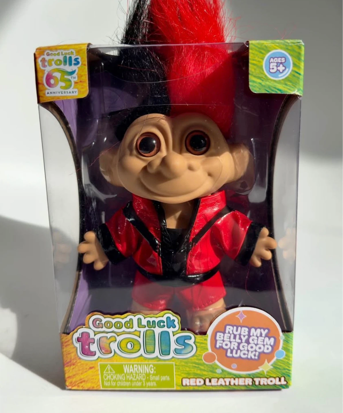 Trolls 65th Anniversary 4-in Good Luck Troll Doll