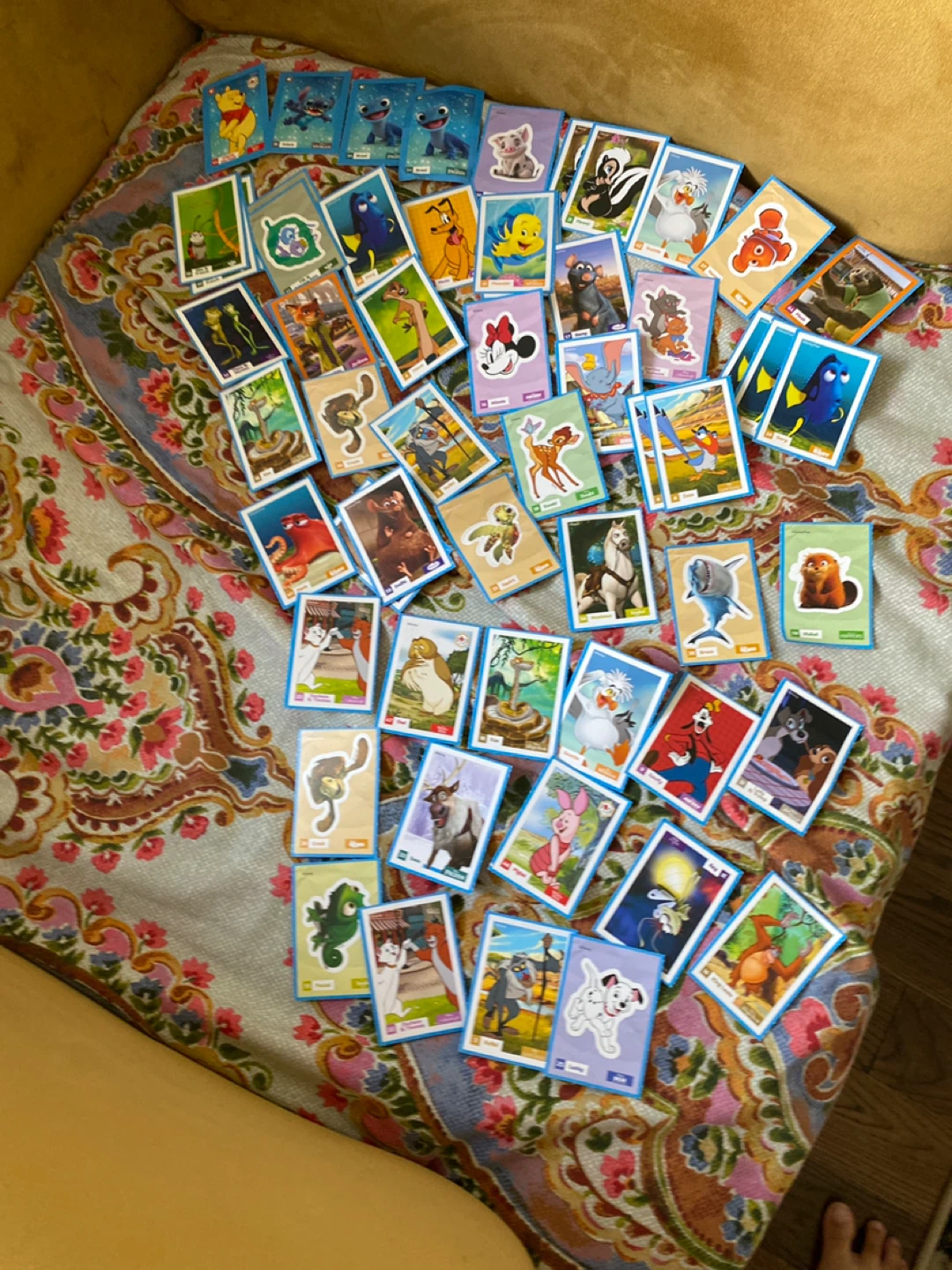 Collection of Disney Character Trading Cards