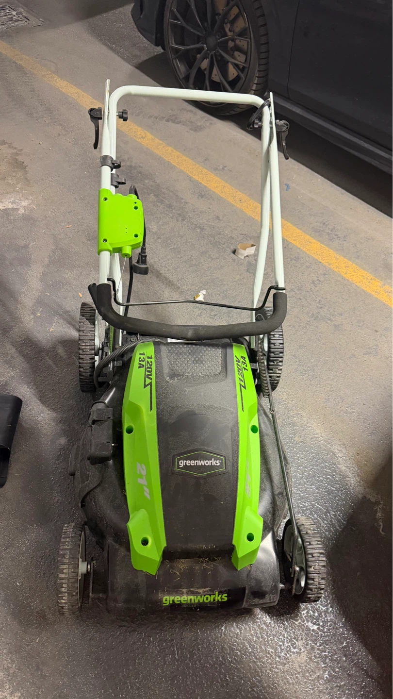 Greenworks 21-Inch Corded Electric Mower 13 Amp