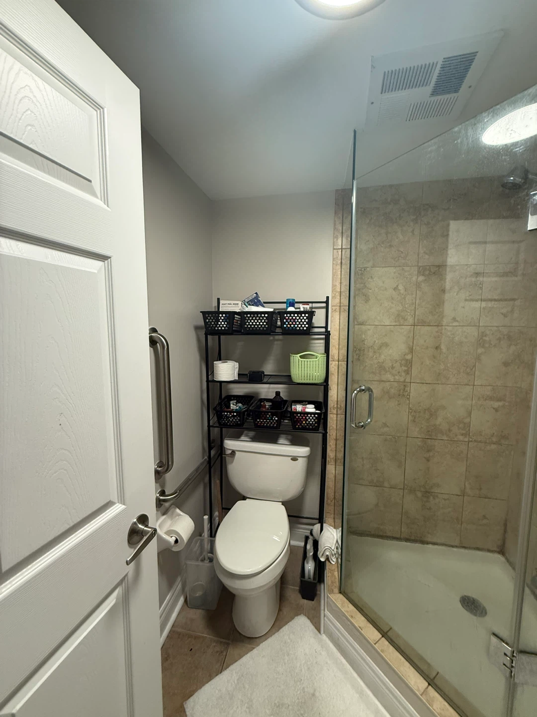 3-Tier Over-the-Toilet Storage Shelf with Baskets - photo 3