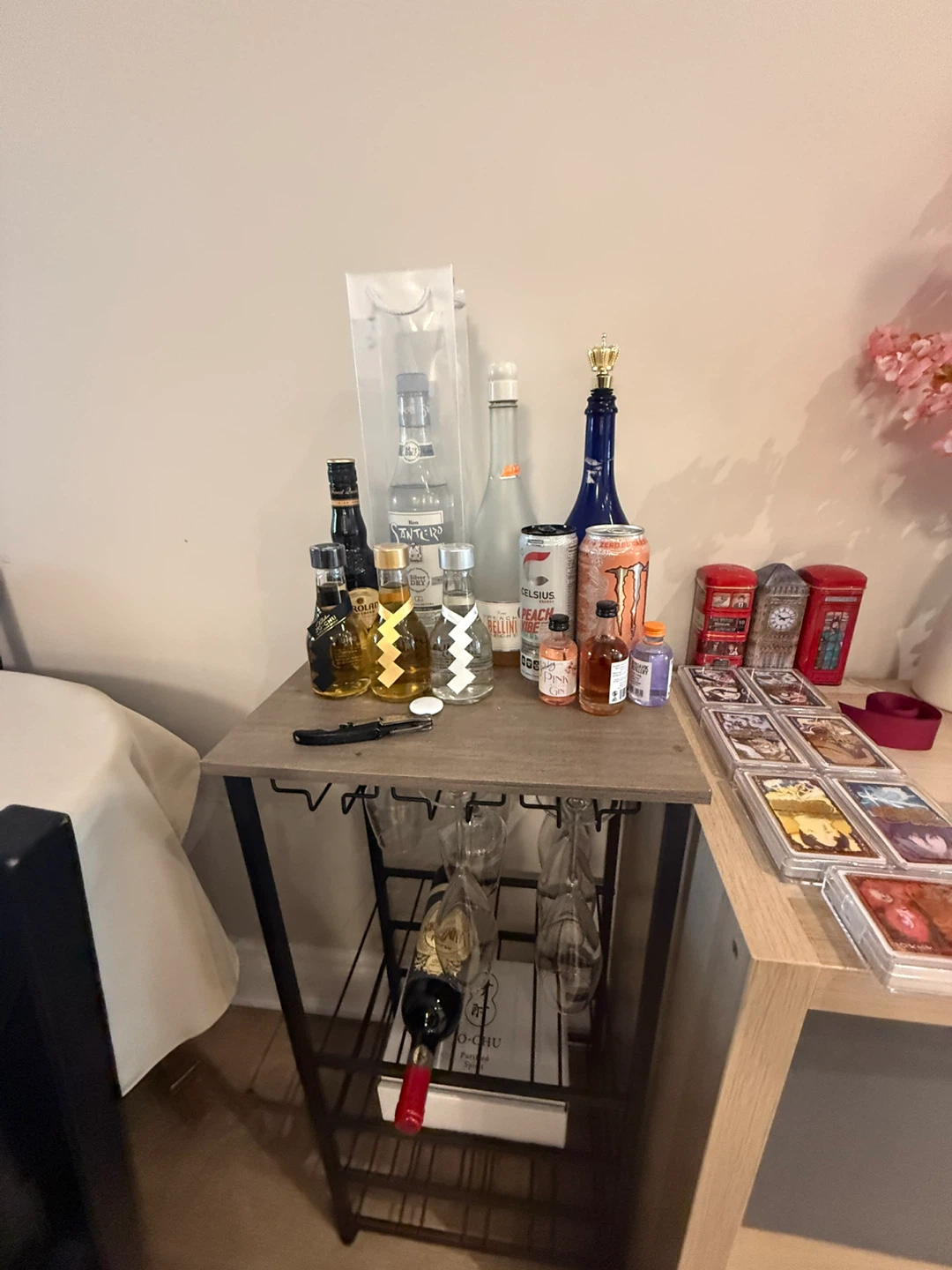 Wine Rack with Glass Holders