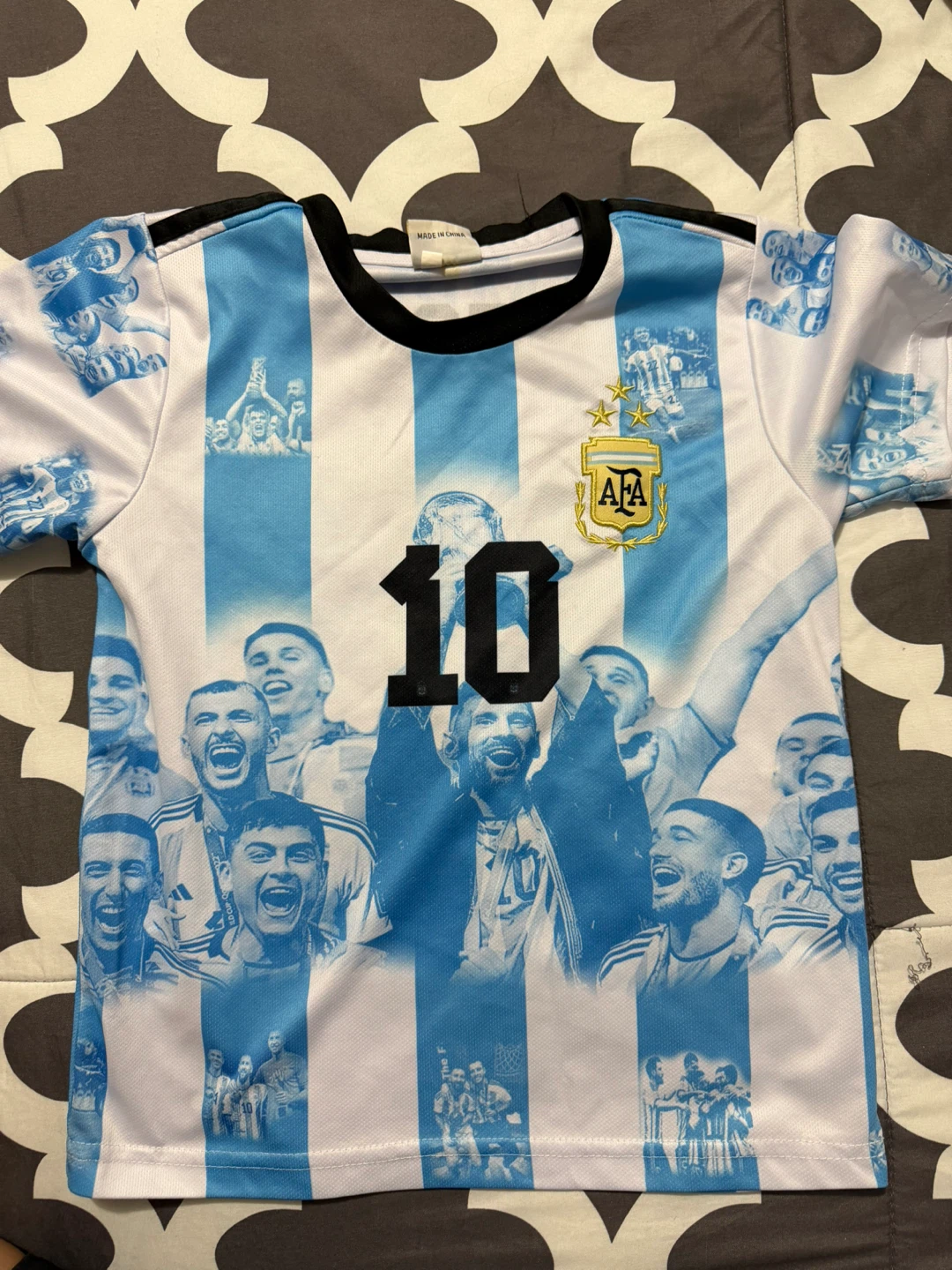 Argentina Messi 10 Football Jersey kids 5-6