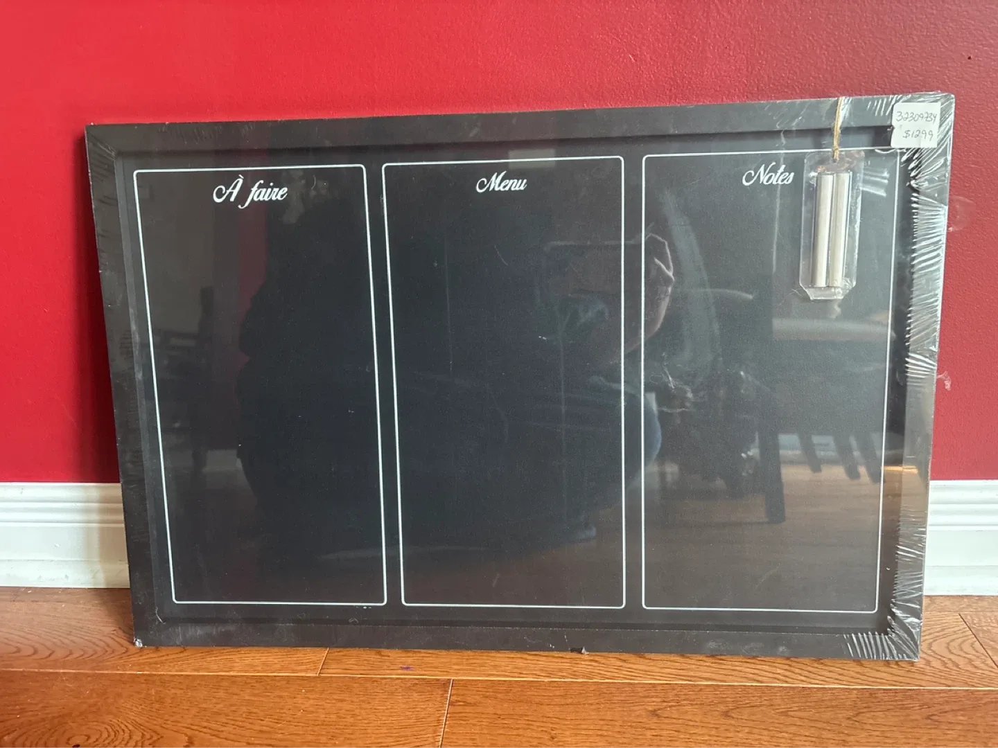 ‘Menu’ chalk board for a kitchen