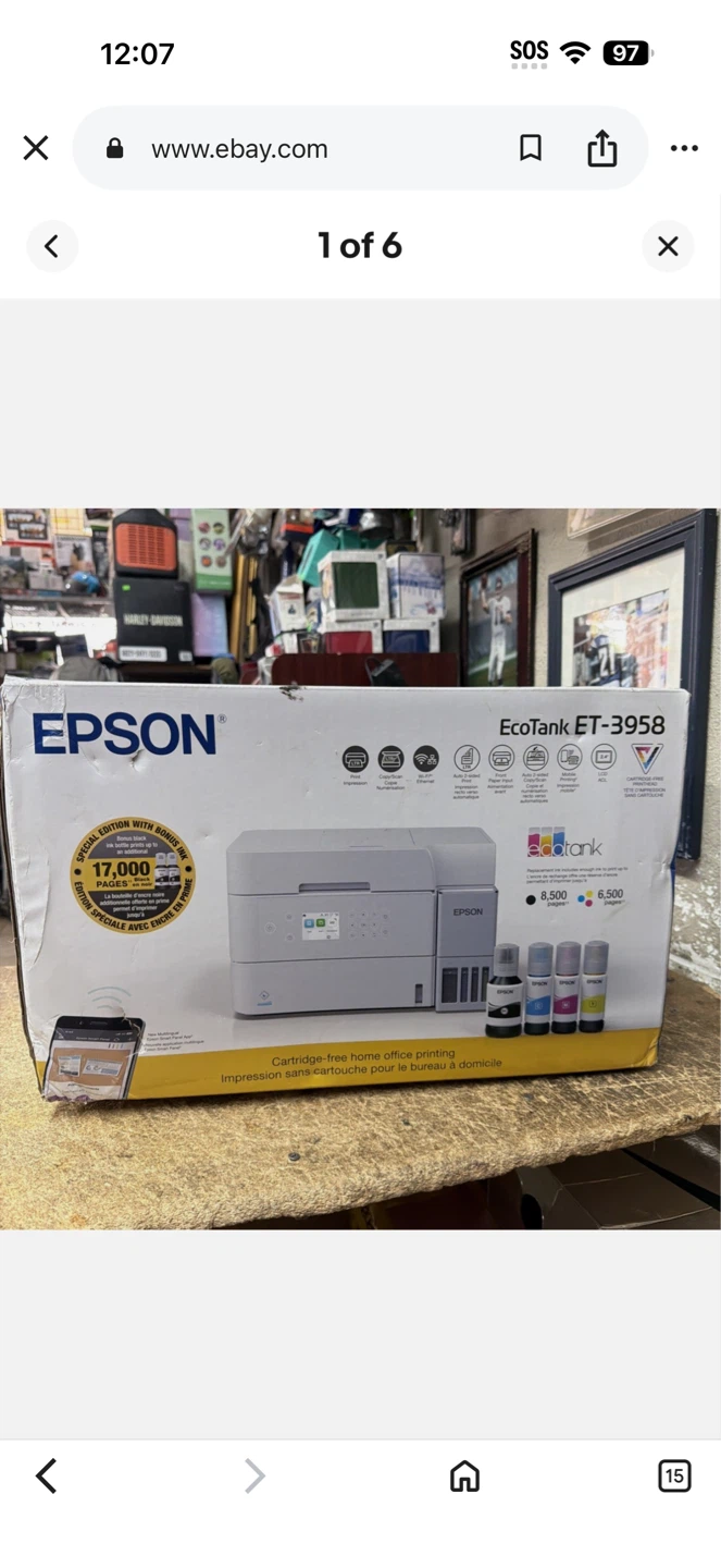Epson EcoTank ET-3958 All-in-One Printer