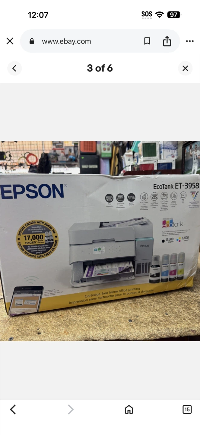 Epson EcoTank ET-3958 All-in-One Printer - photo 5