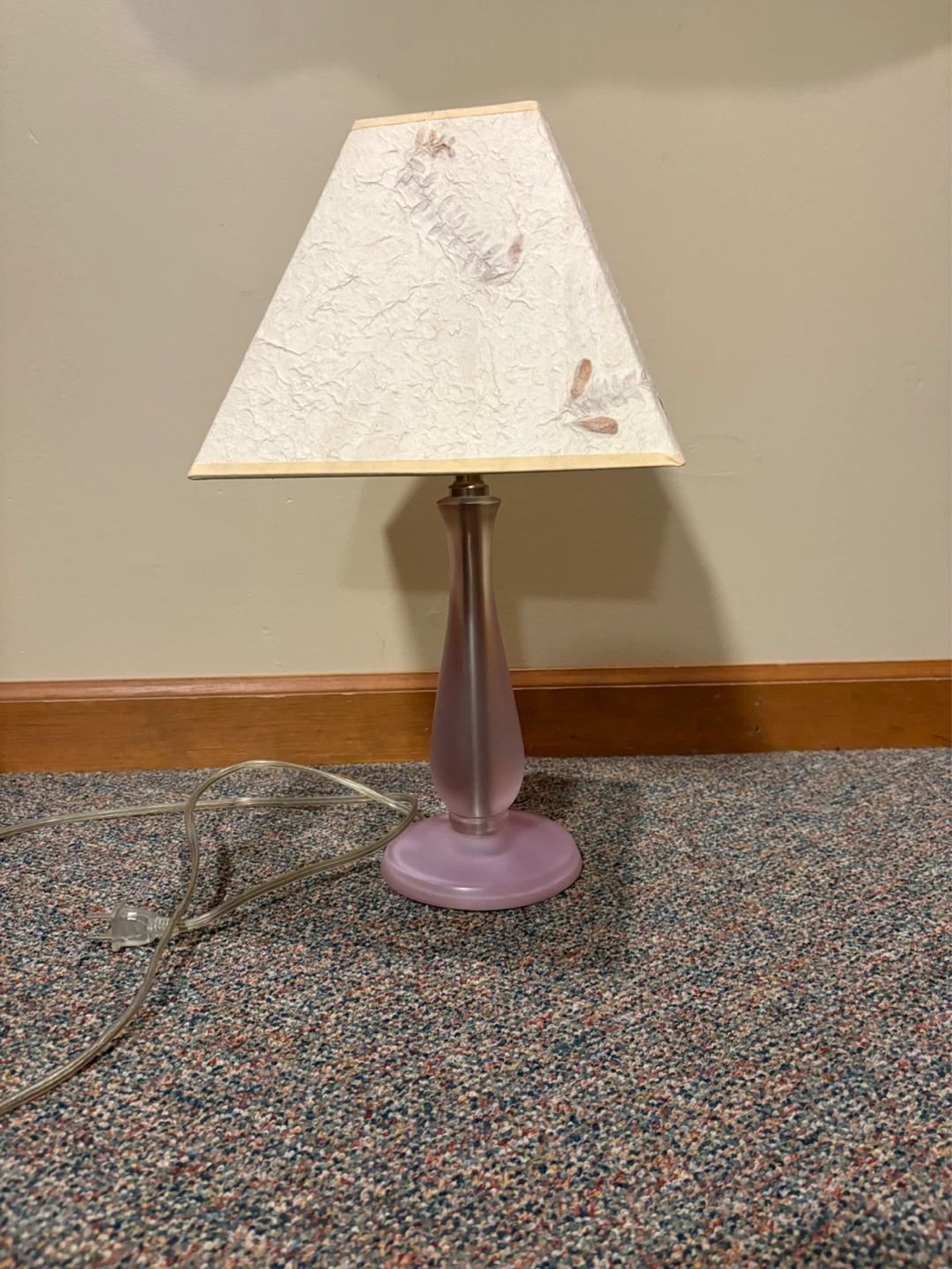 19 inch soft lilac lamp - photo 2