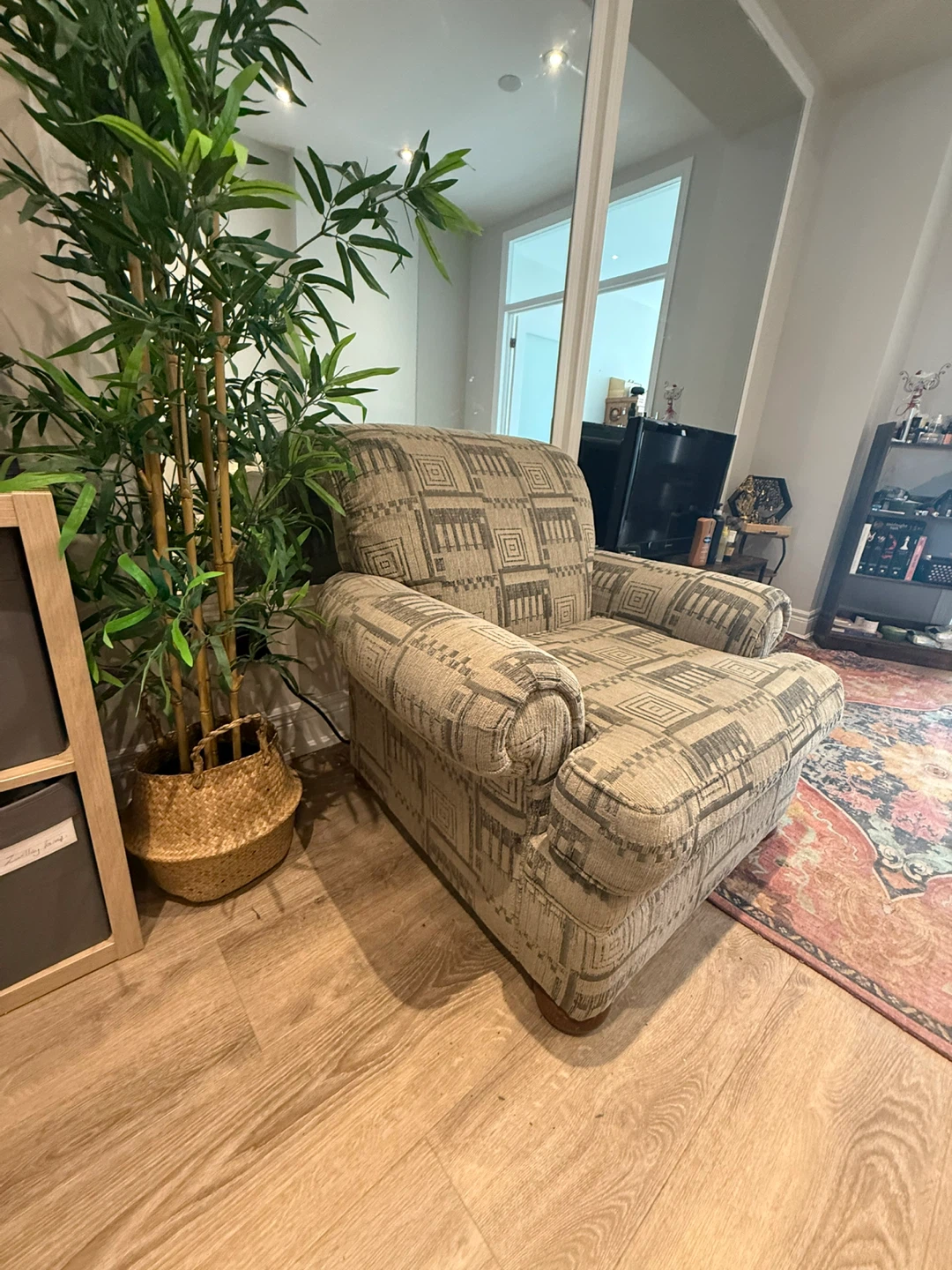 Patterned Armchair