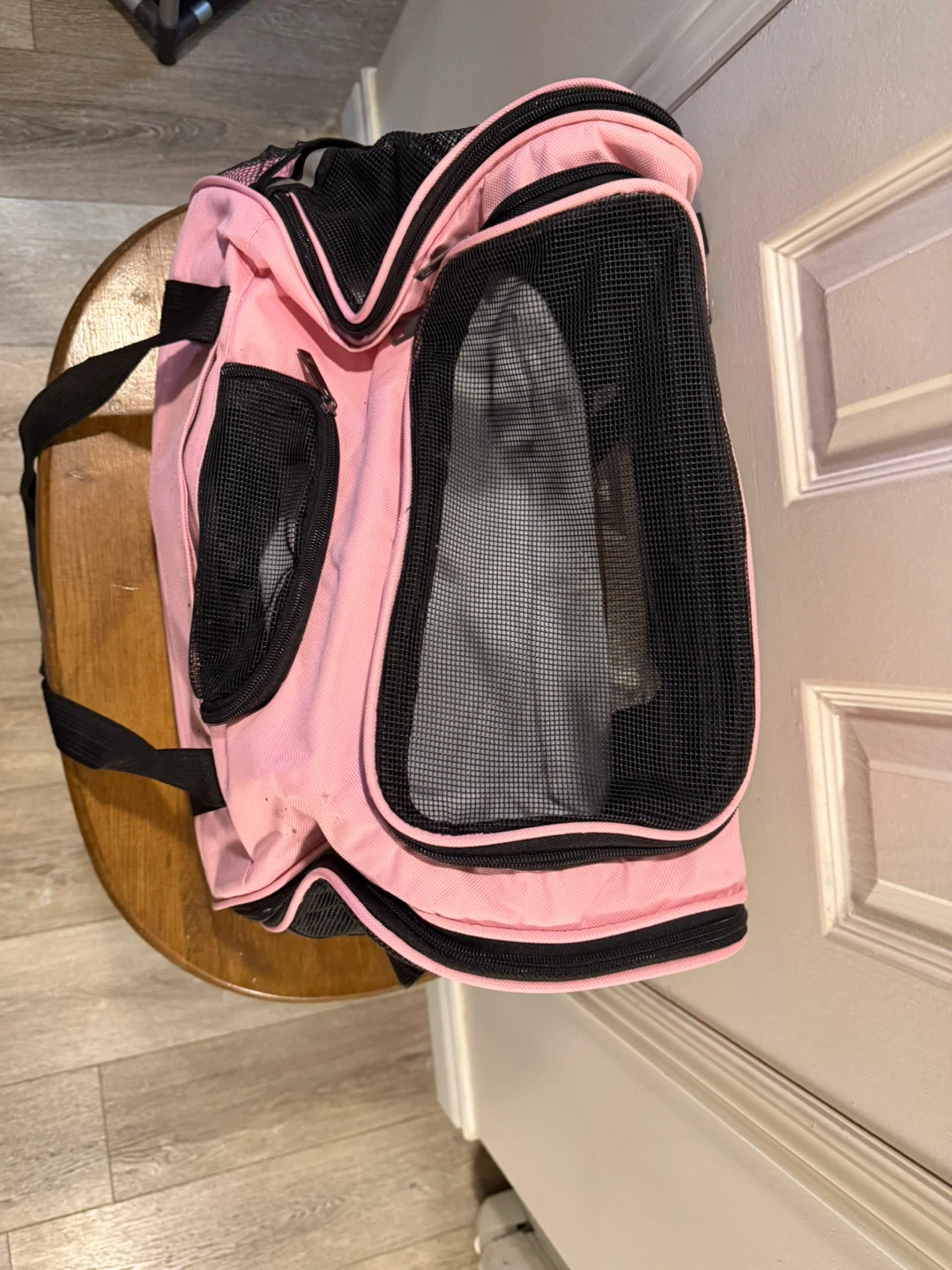 Pink Pet Carrier Bag with Mesh Windows - photo 5