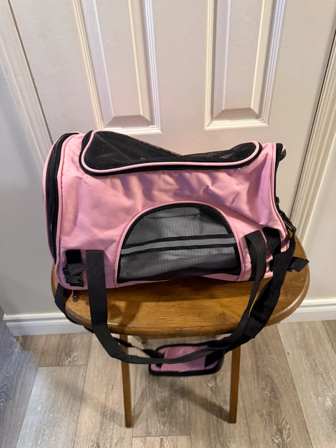 Pink Pet Carrier Bag with Mesh Windows - photo 2
