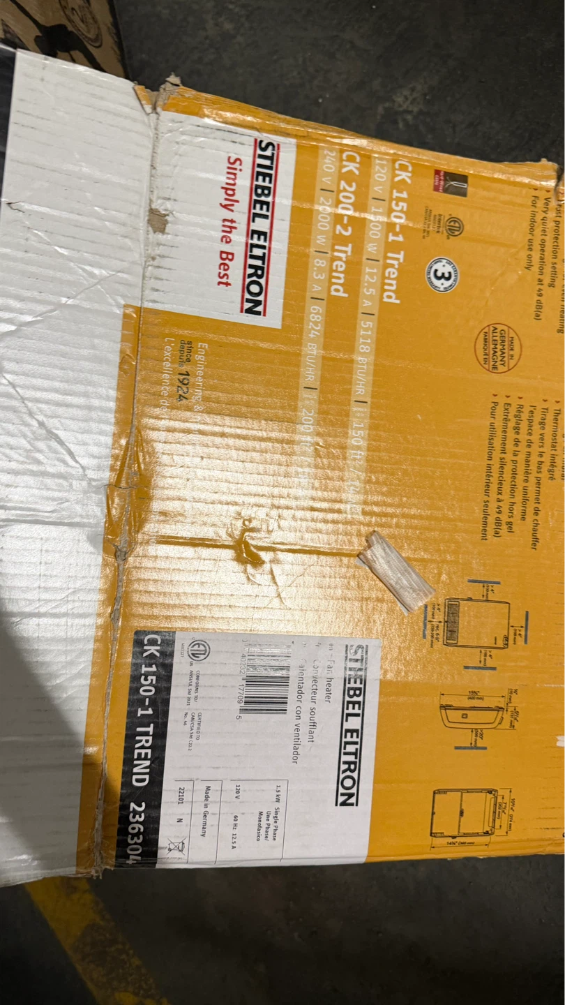 STIEBEL ELTRON CK 150-1 Trend Heater - photo 2