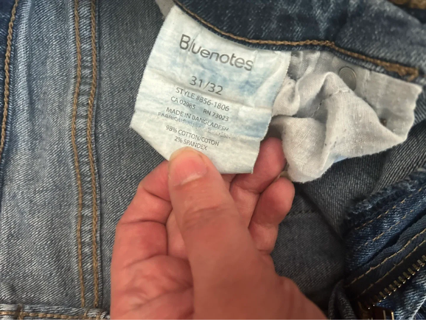 Bluenotes Blue Jeans Size 31/32 - photo 2