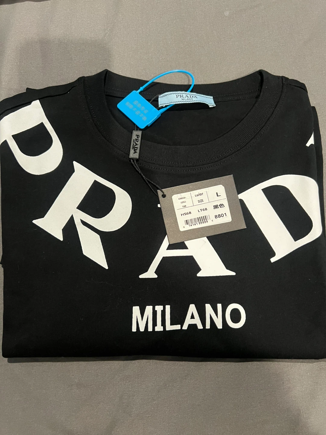 Prada Milano Black T-Shirt Size L - photo 3