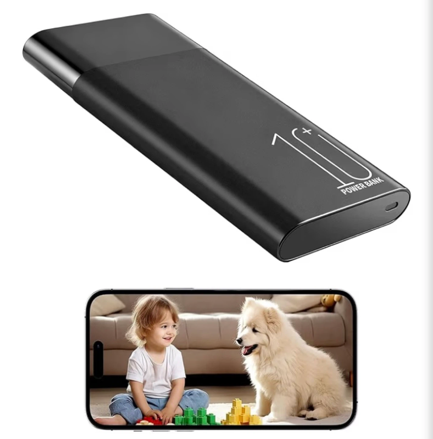 10000mAh Power Bank Hidden Nanny Camera
