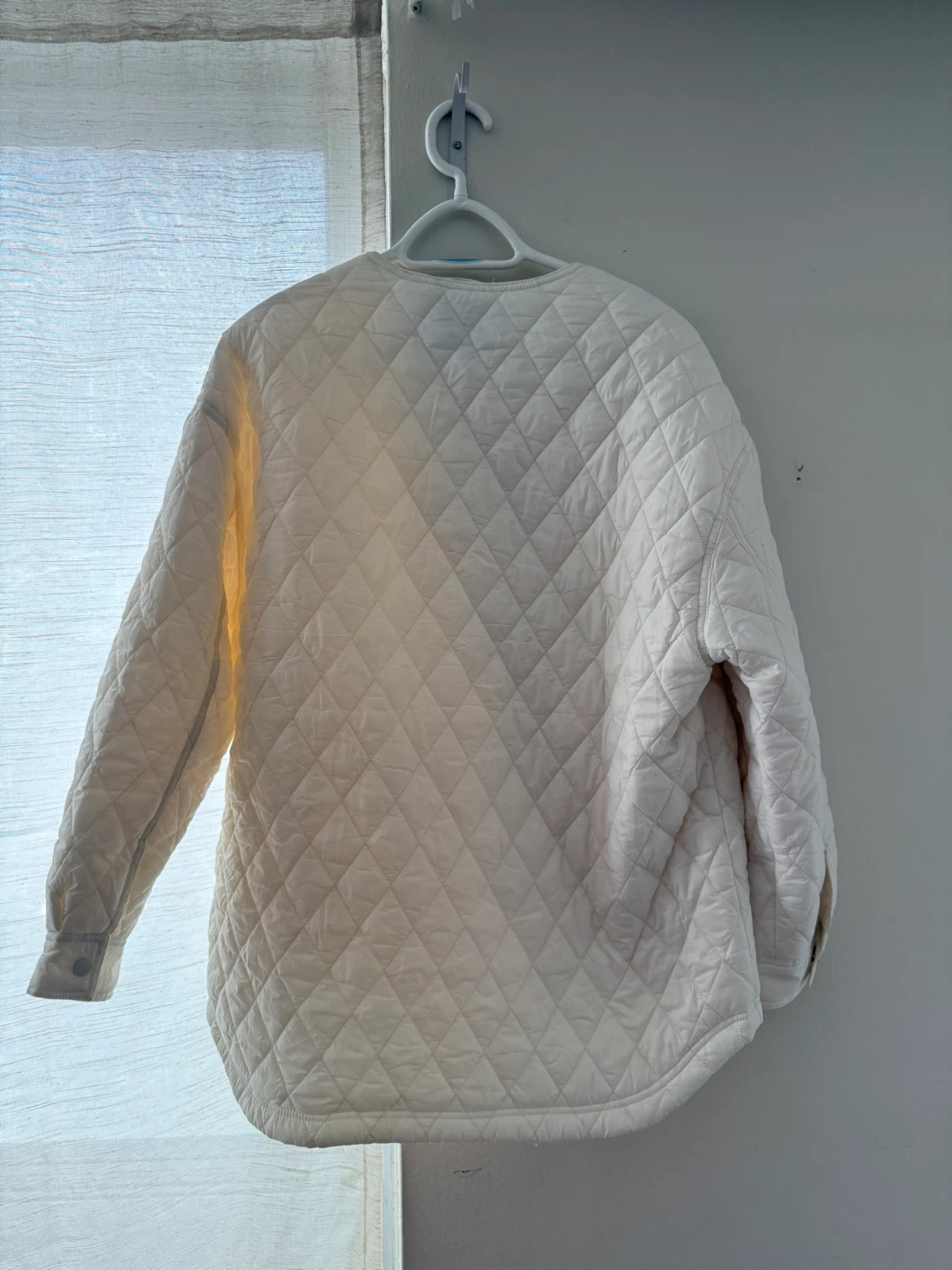 Women’s White/Cream Quilted Spring Jacket L/XL - photo 2