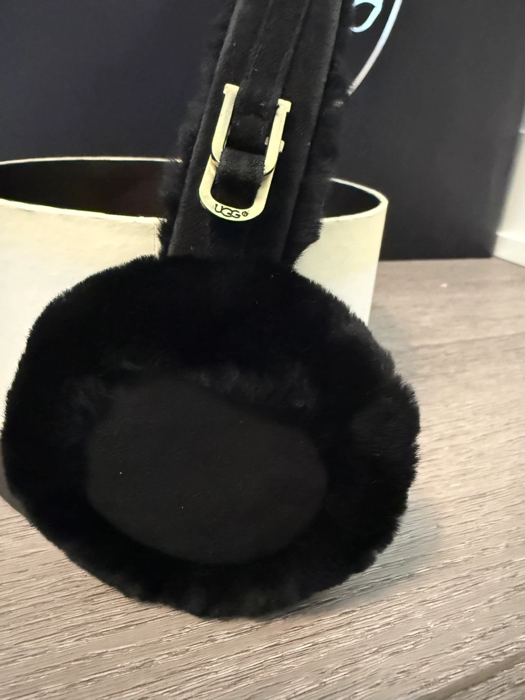 UGG Australia Black Faux Fur Earmuffs - photo 2