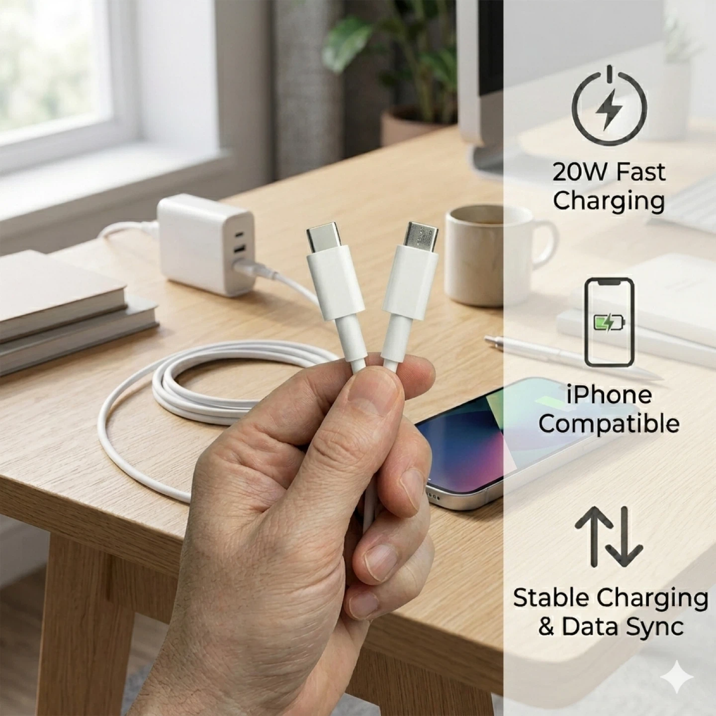 2 Pack USB-C to Lightning Cable - photo 3