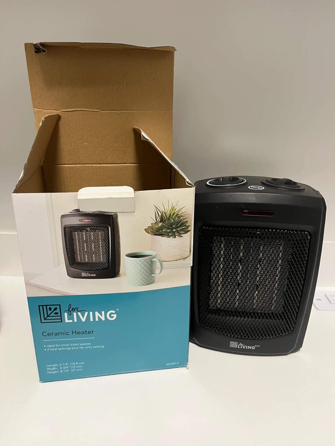 Living Ceramic Heater - Black - photo 2