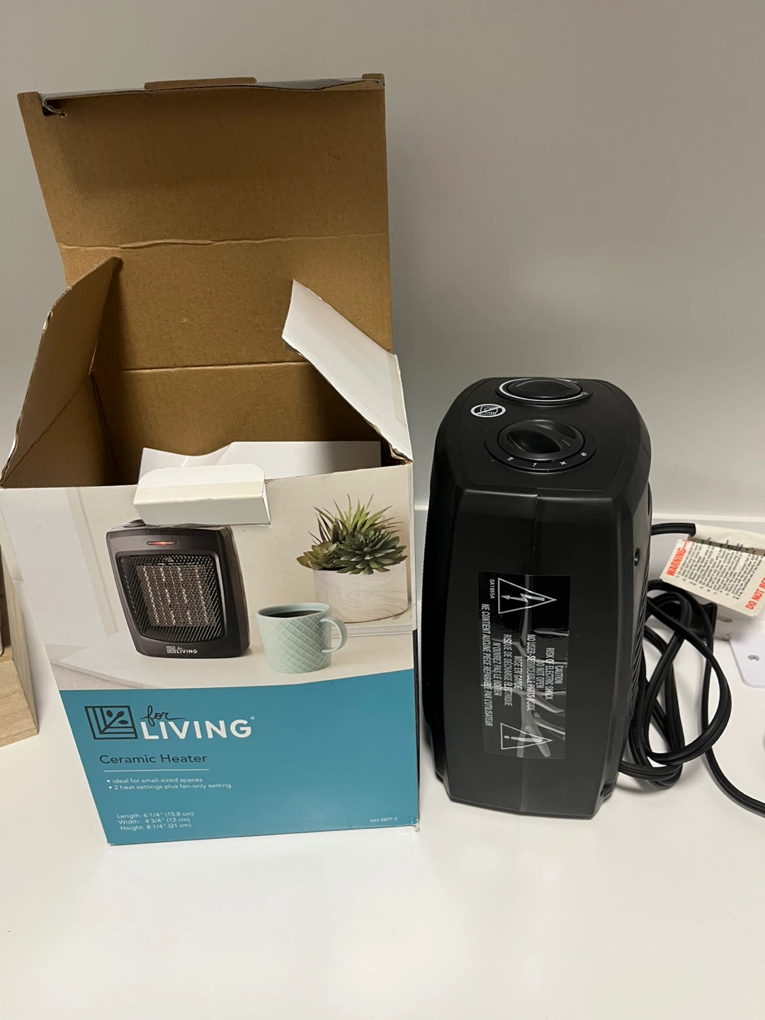 Living Ceramic Heater - Black