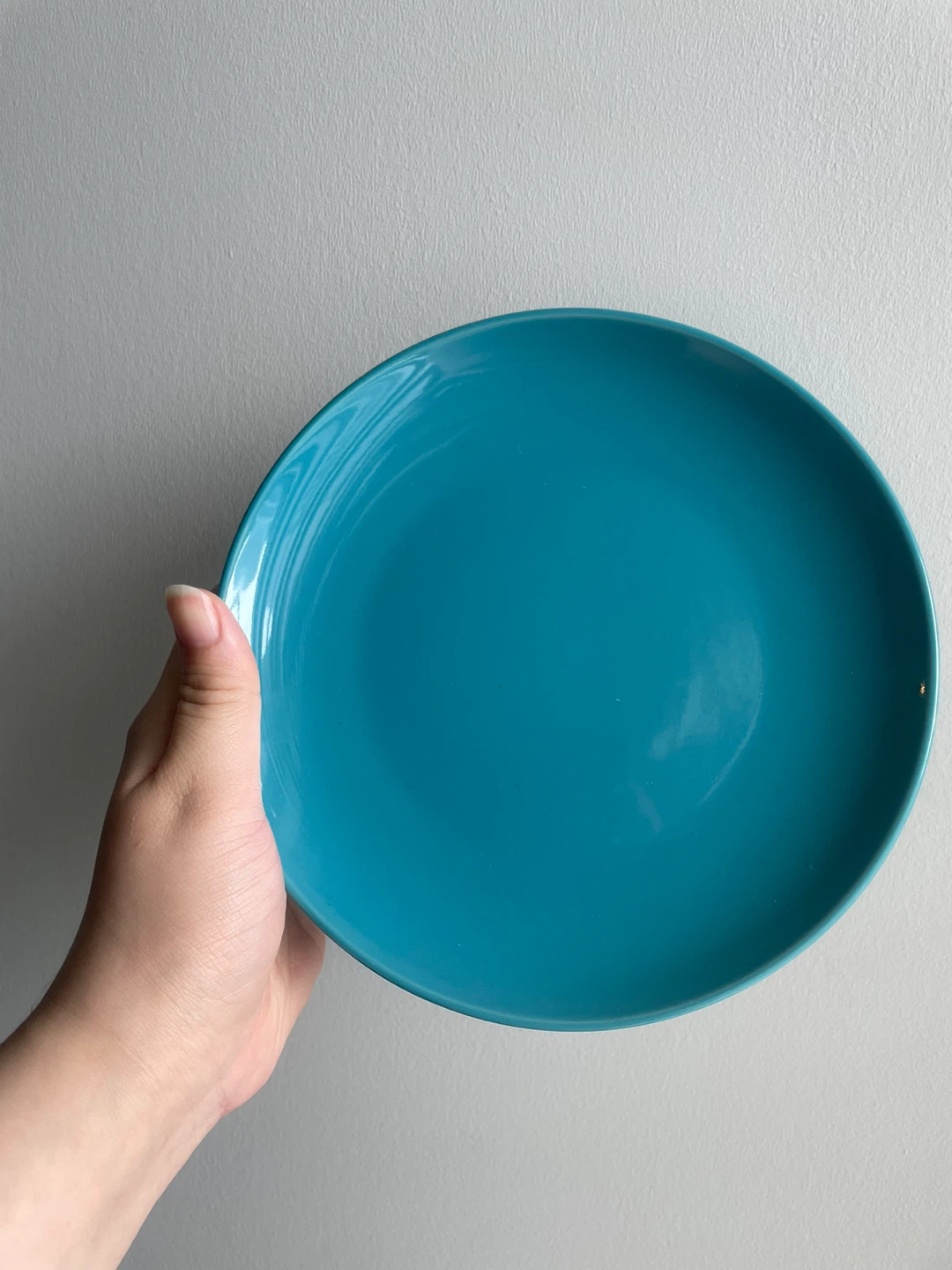 (4)Teal Ceramic Plates