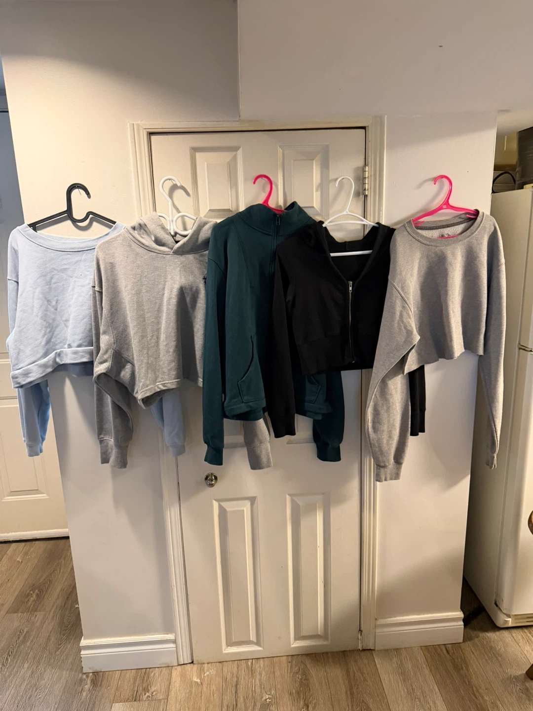 Bundle of 5 Women's Cropped Sweatshirts and Hoodies